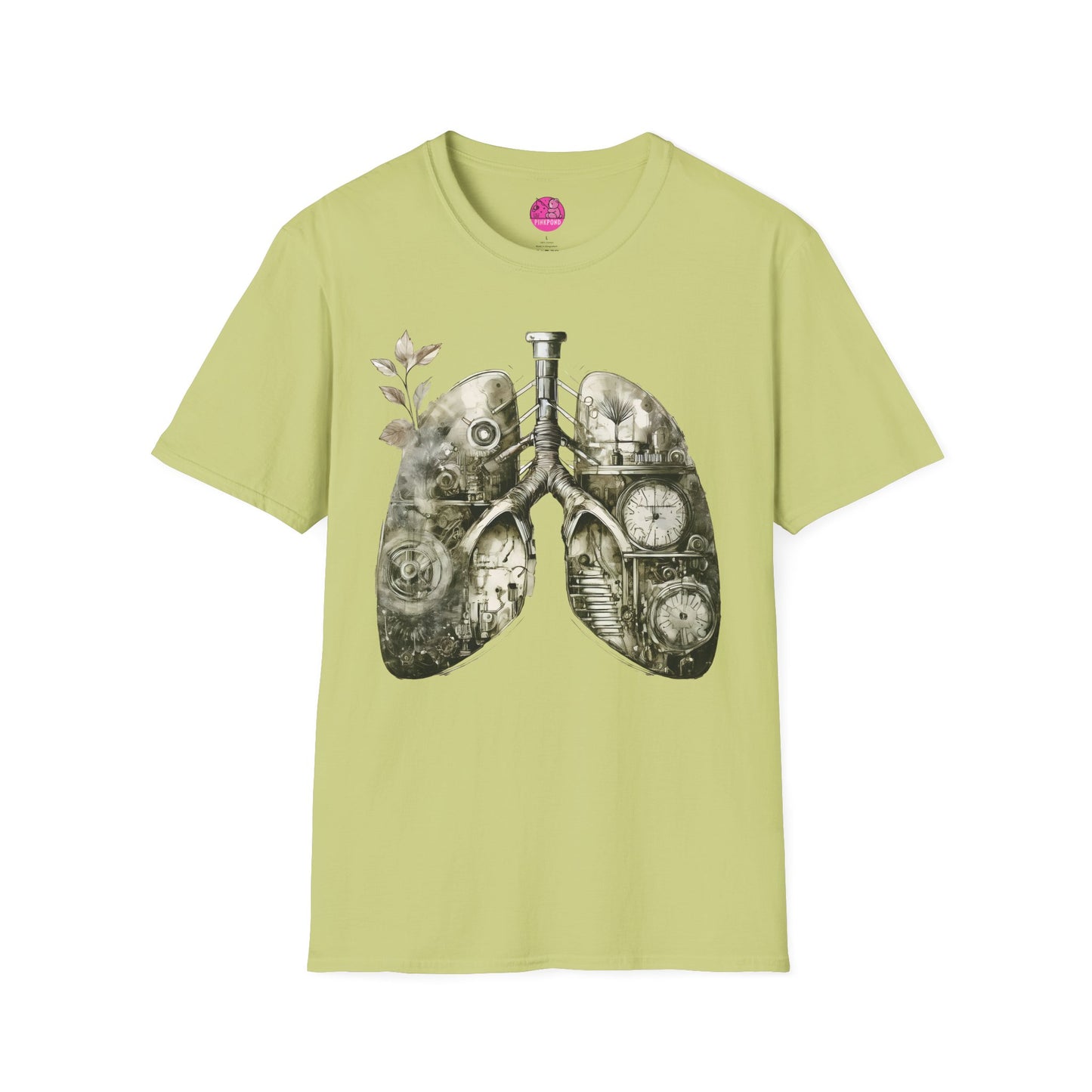 Steampunk T-Shirt 'Breathe In, Wind Up' PinkPond Tee