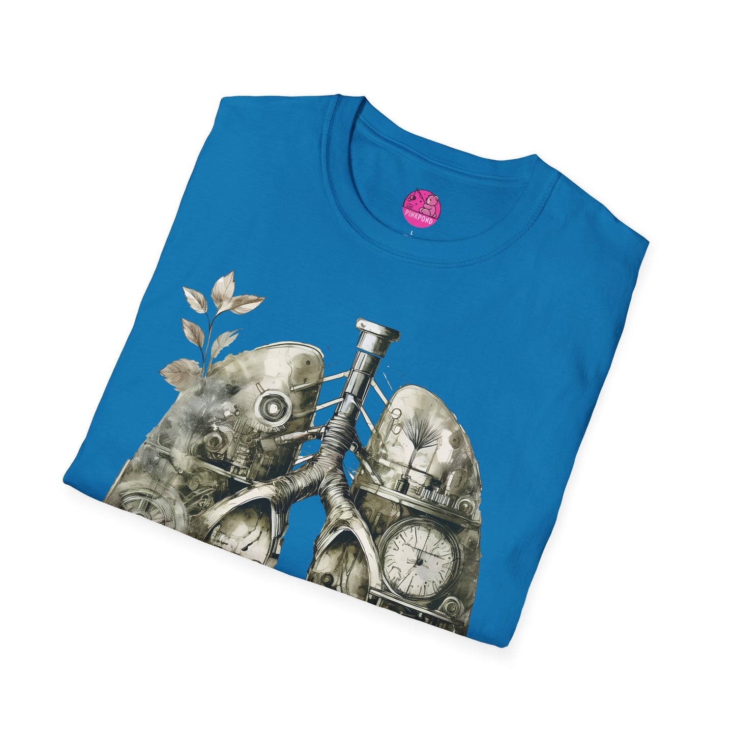 Steampunk T-Shirt 'Breathe In, Wind Up' PinkPond Tee