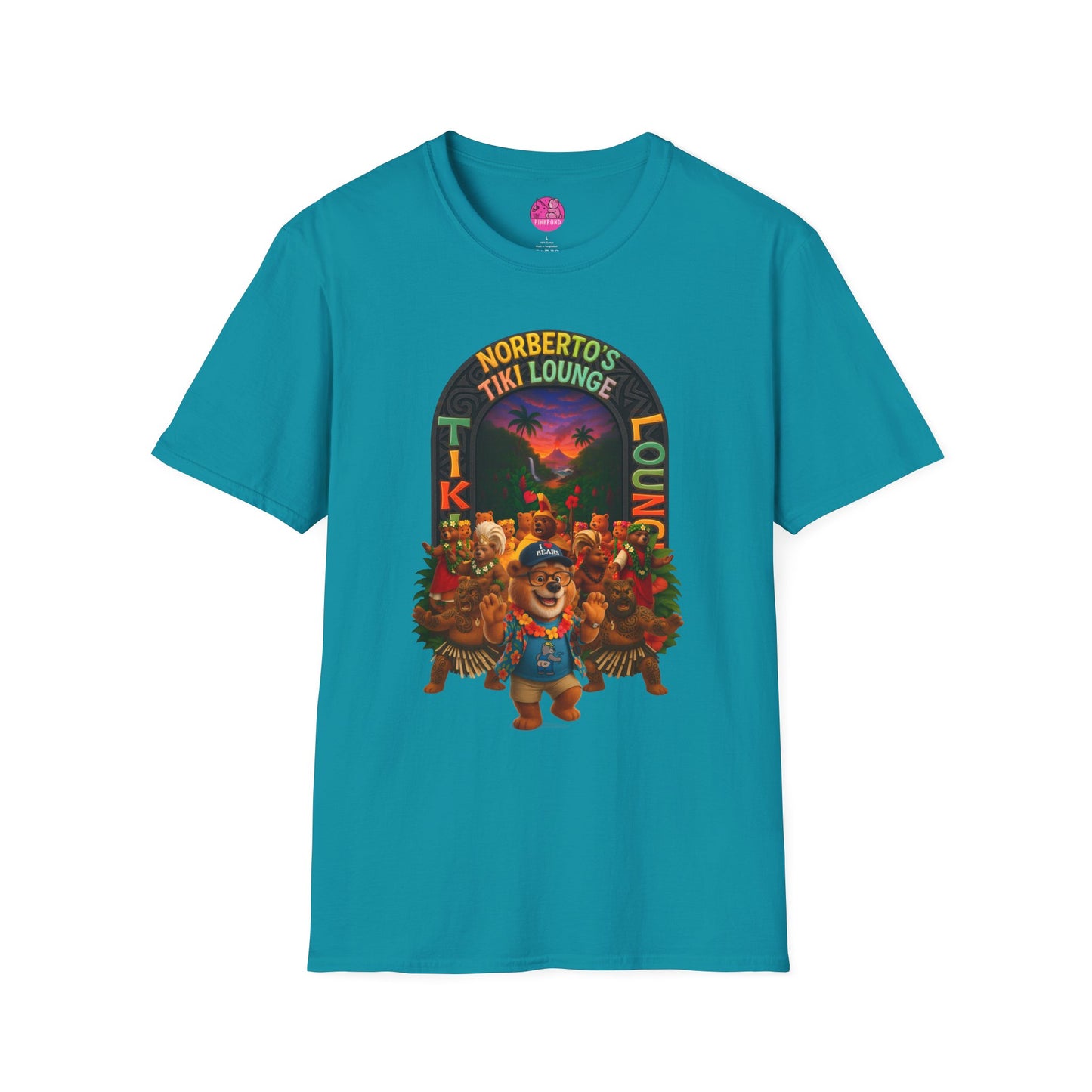 Unisex T-Shirt - Norberto’s Tiki Lounge Bear Tee - A Tribute to Kindness