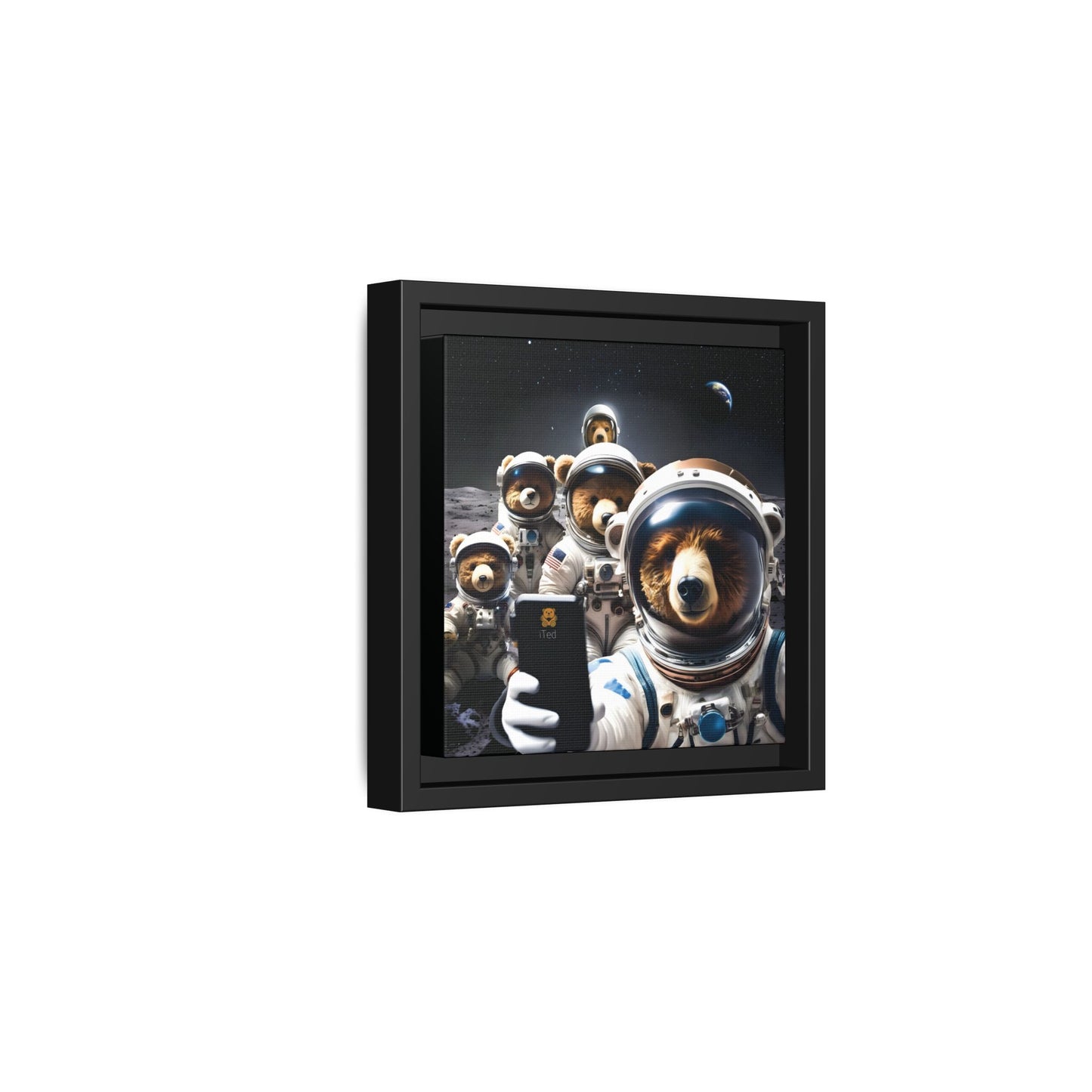 Canvas Print - Mooning Bear Selfie by Andrew McCarter
