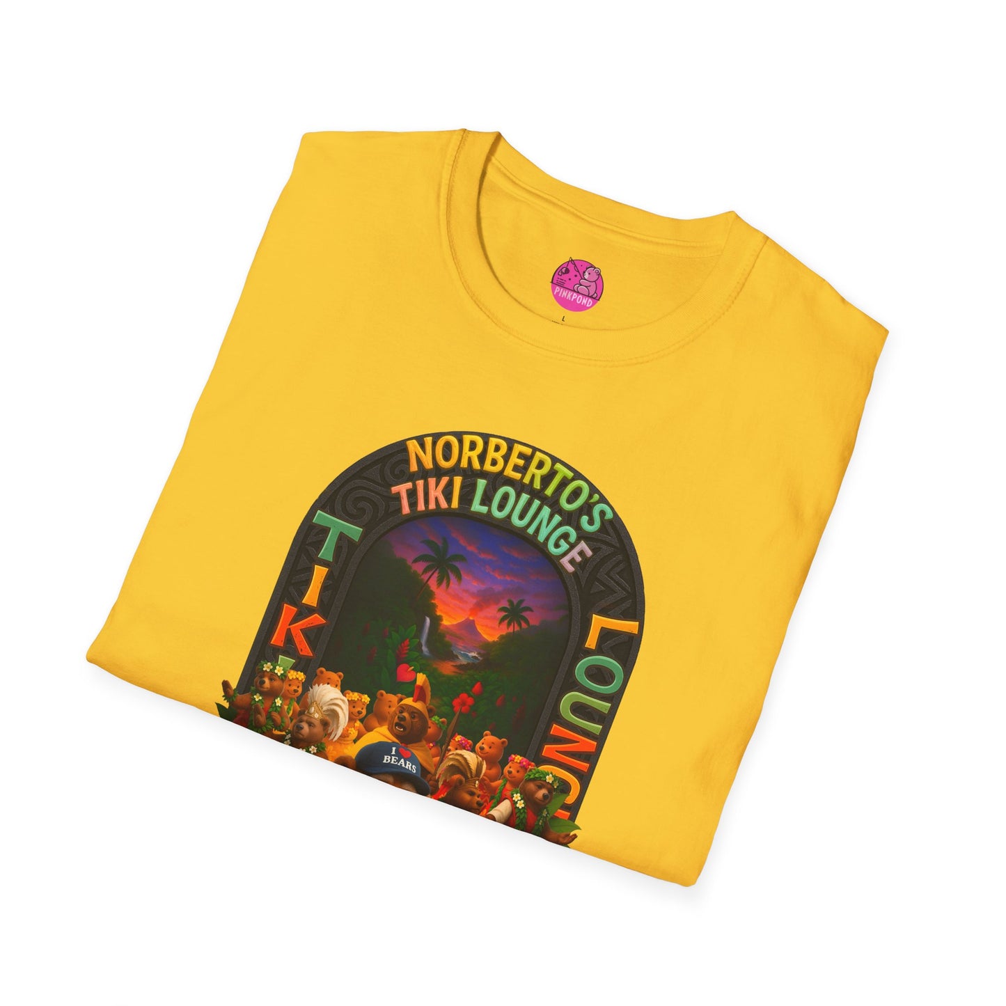 Unisex T-Shirt - Norberto’s Tiki Lounge Bear Tee - A Tribute to Kindness