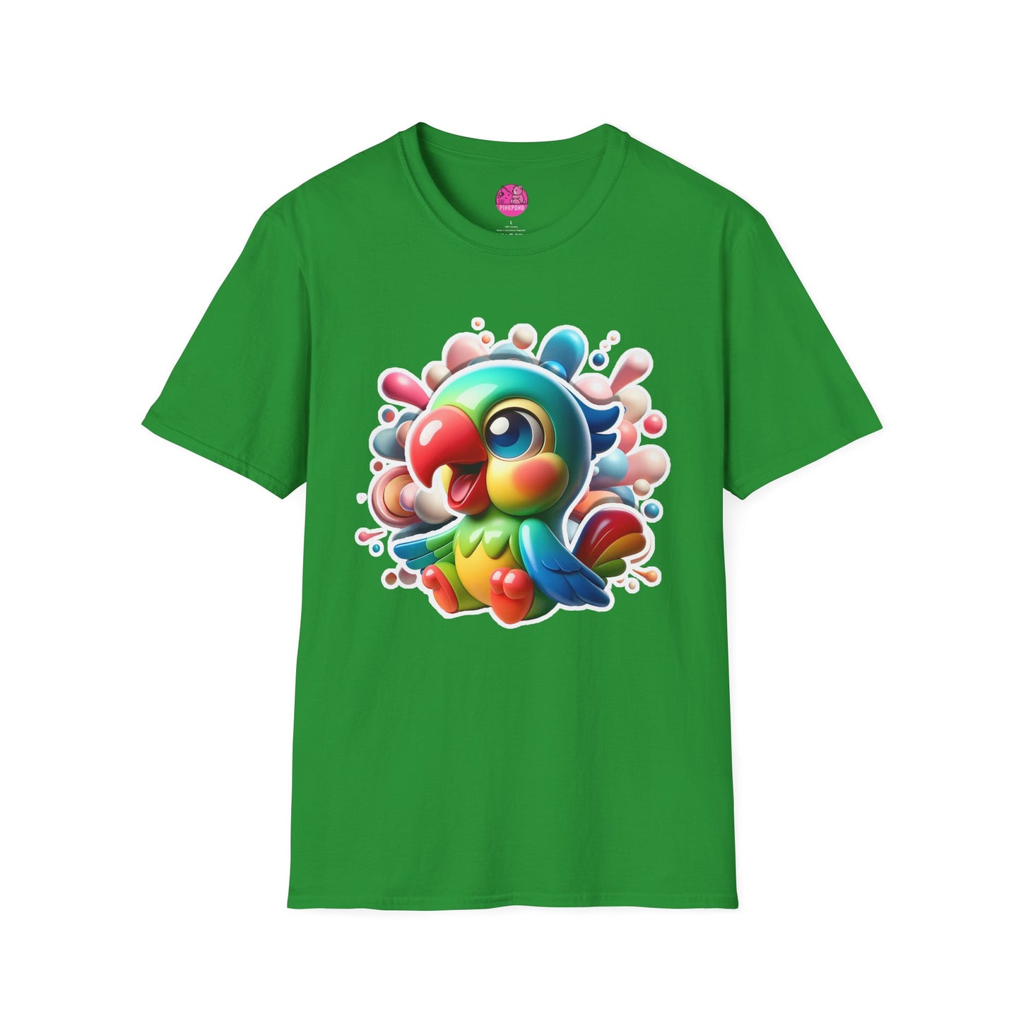 Penelope Parrot - Unisex Softstyle T-Shirt