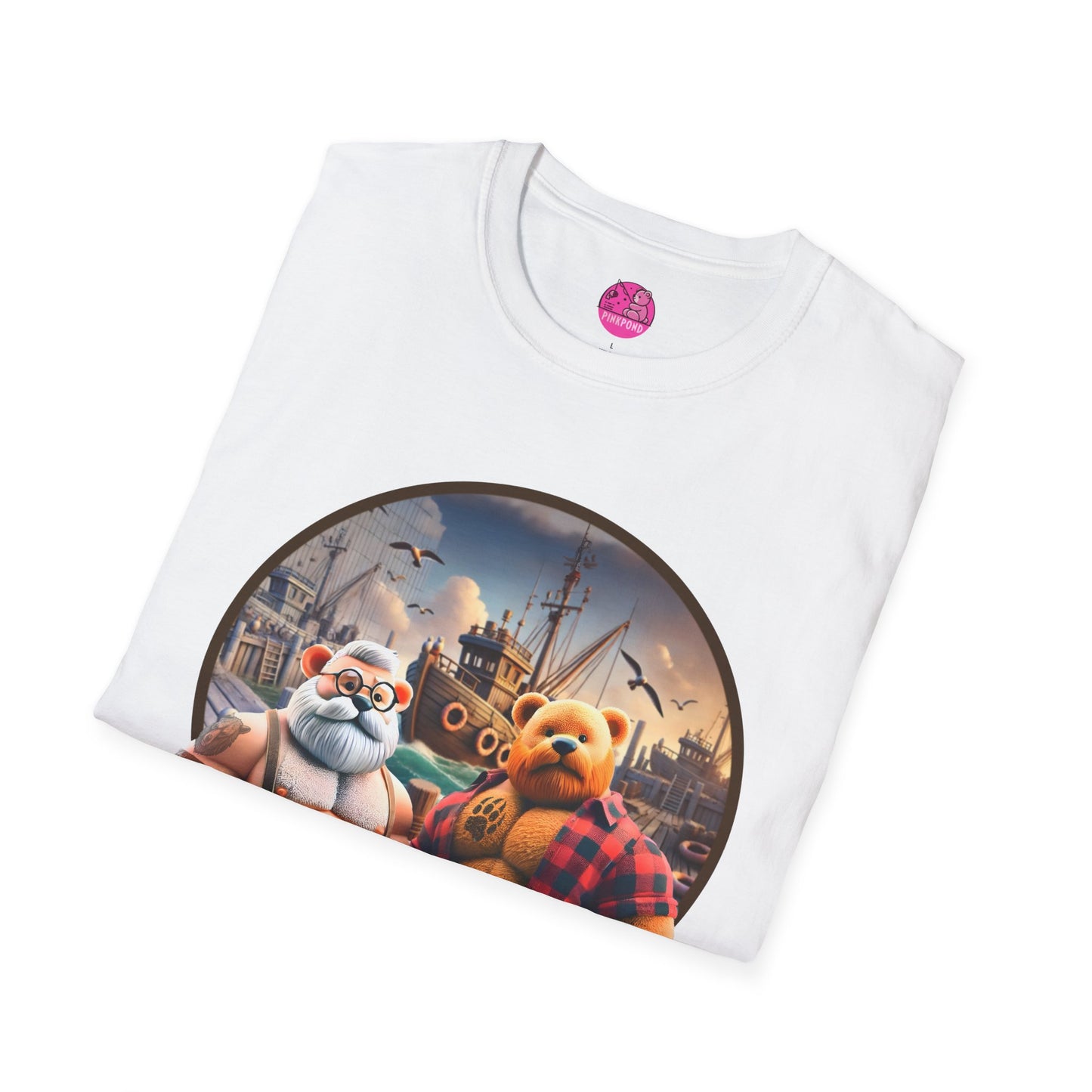 Dockside Daddies T-Shirt - Rugged Bear Seafaring Vibes Tee