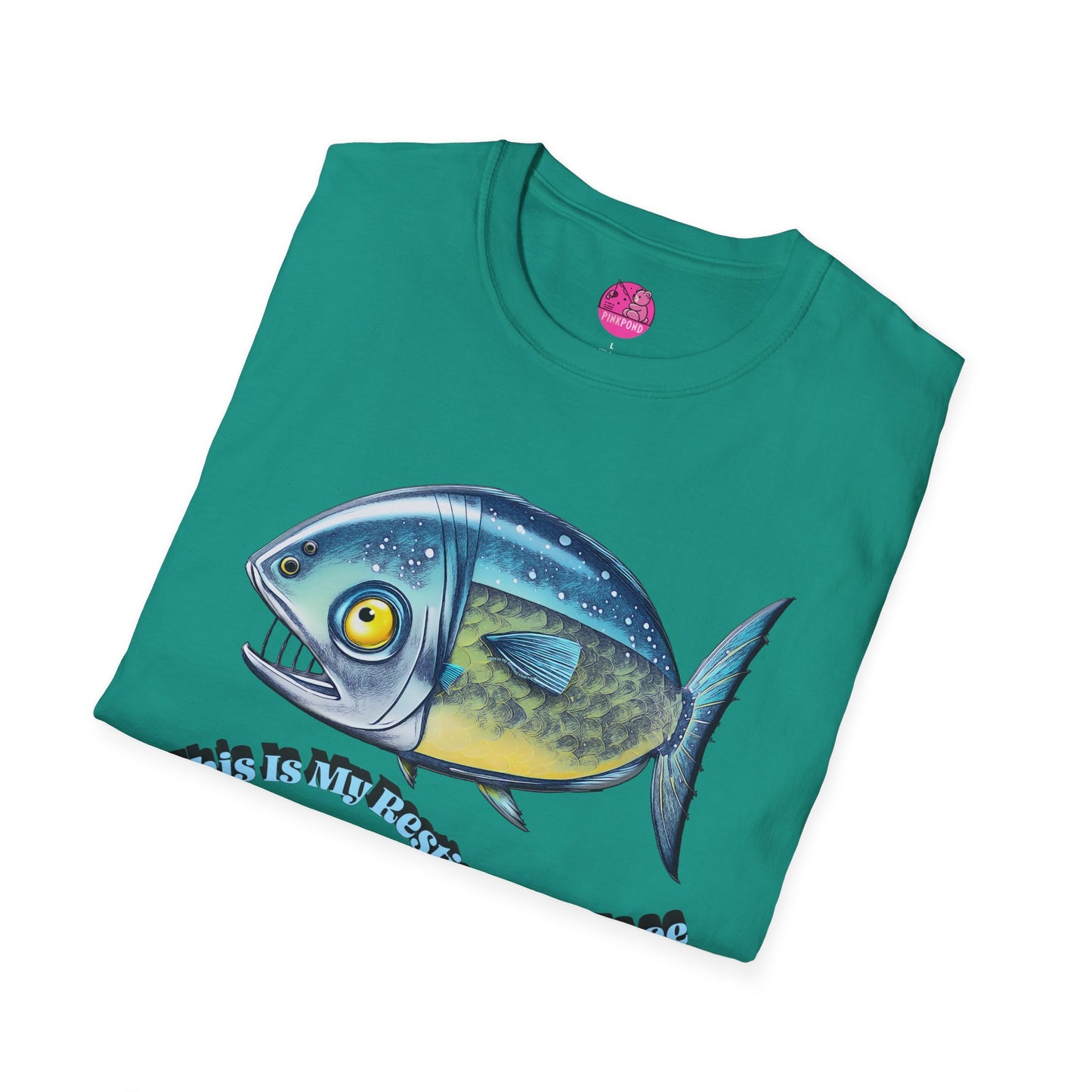 Resting Fish Face T-Shirt - Ocean-Inspired Unisex Tee for Marine Enthusiasts and Pun-Lovers
