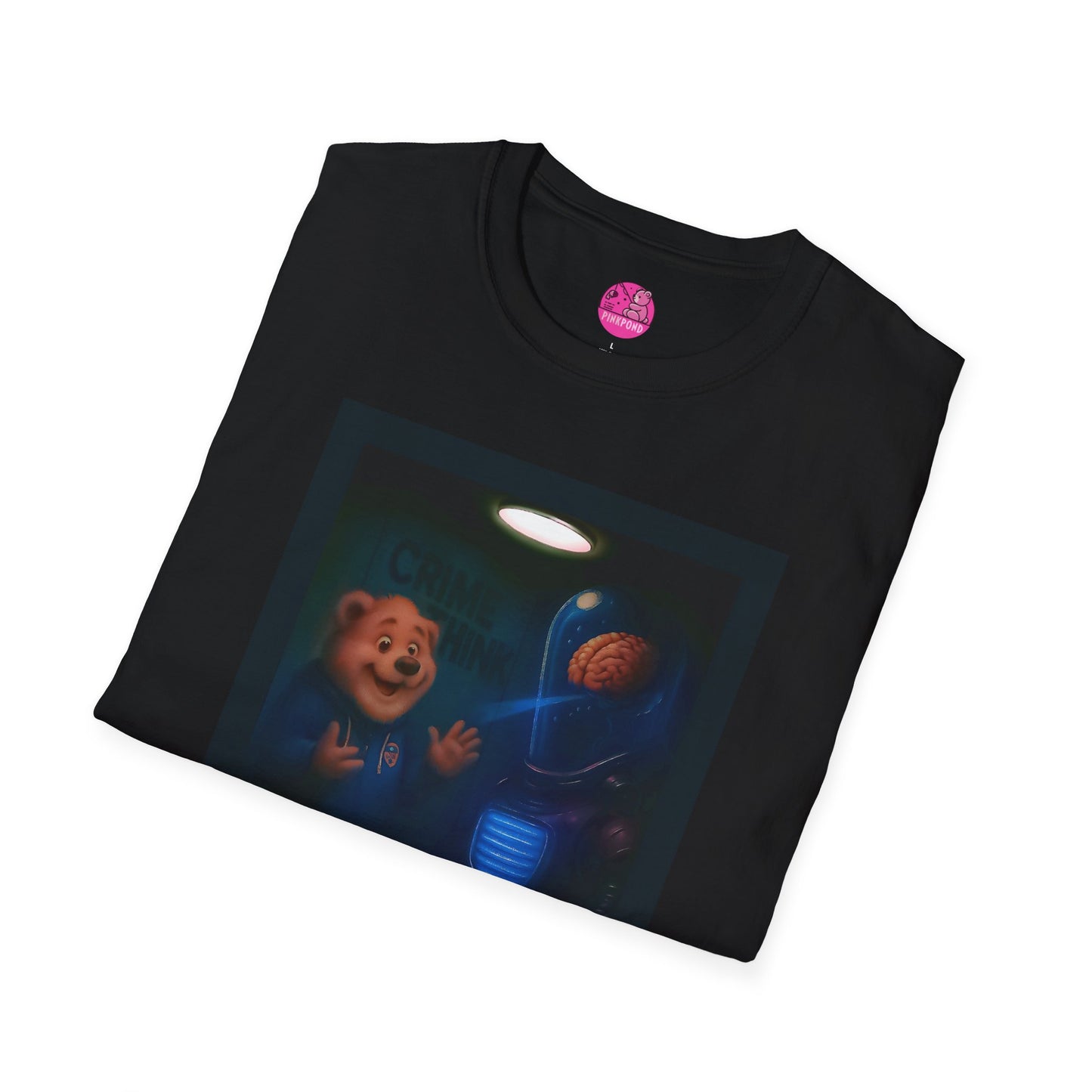 Alien Probe Softstyle Bear T-Shirt - PinkPond Tee for Sci-Fi Fans