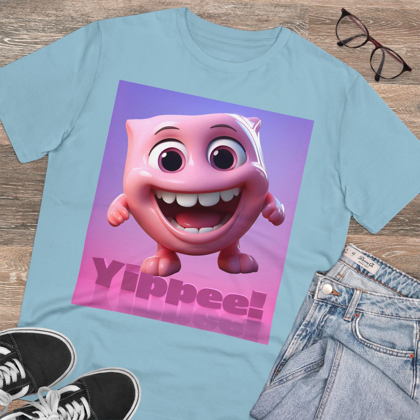 Polly the Pink Monster Smile Graphic T-shirt - Unisex