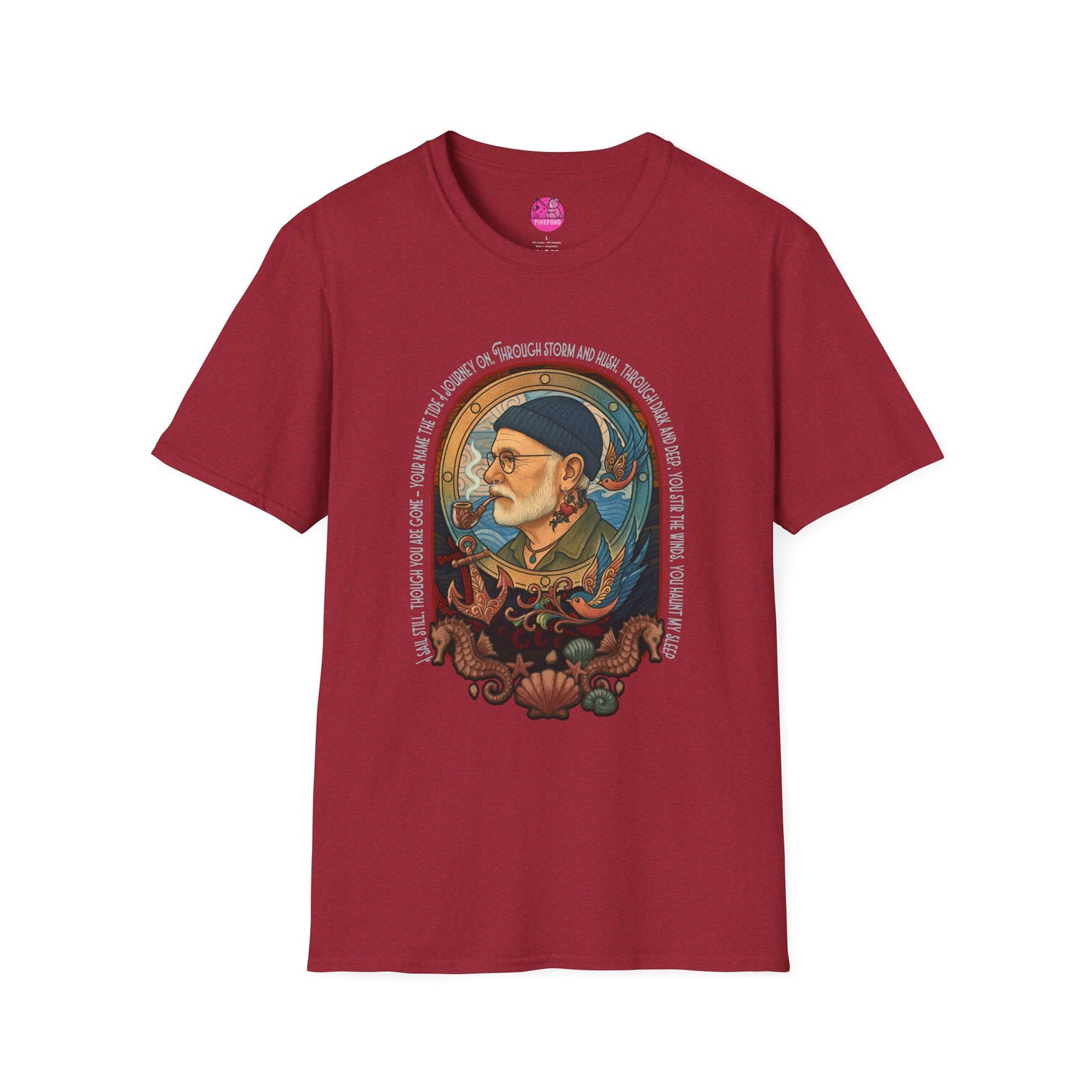 Nautical Anchor Unisex T-Shirt - Old Salt, Big Heart Design