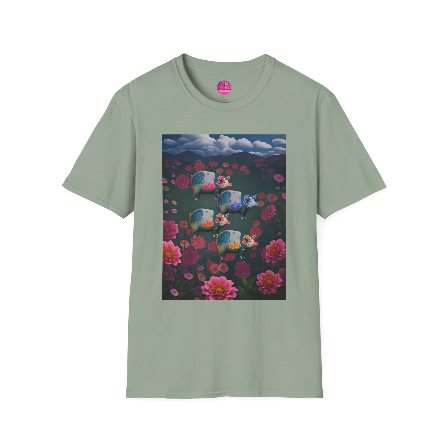 Graphic Tee Floral Flight – Unisex Softstyle T-Shirt