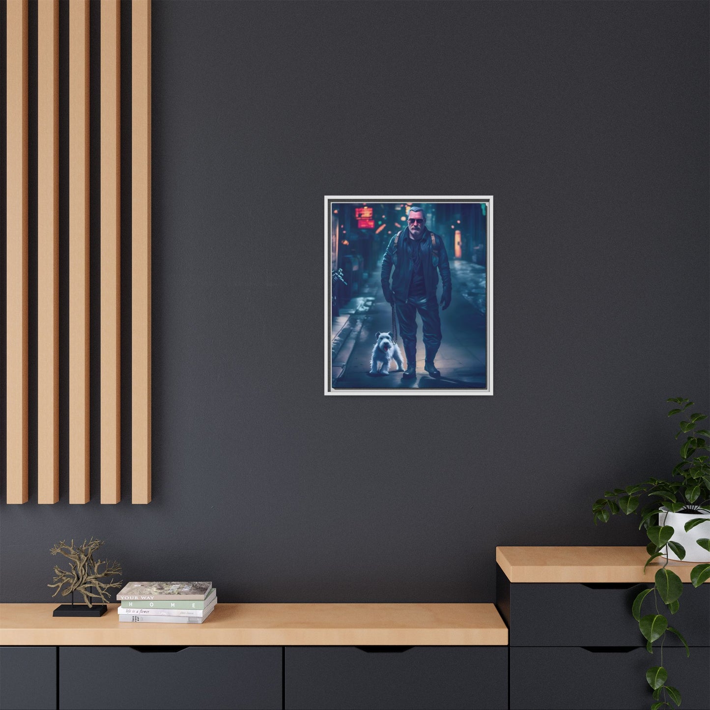Canvas Print - Midnight Stroll by Andrew McCarter - Cyberpunk Urban Art