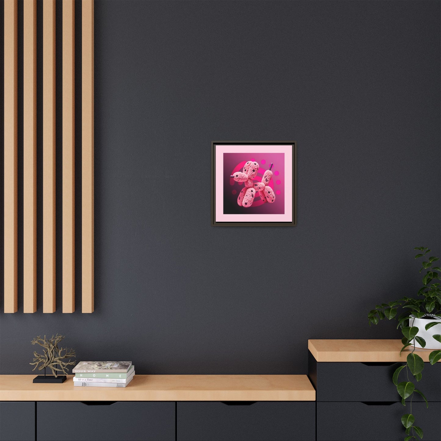 Canvas Art Print - Furry Balloon Dog