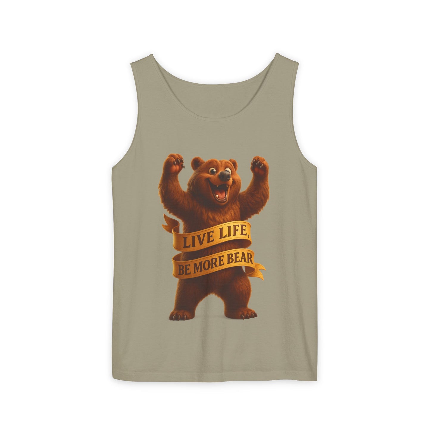 Bear Wisdom Tank Top - 'Live Life, Be More Bear'