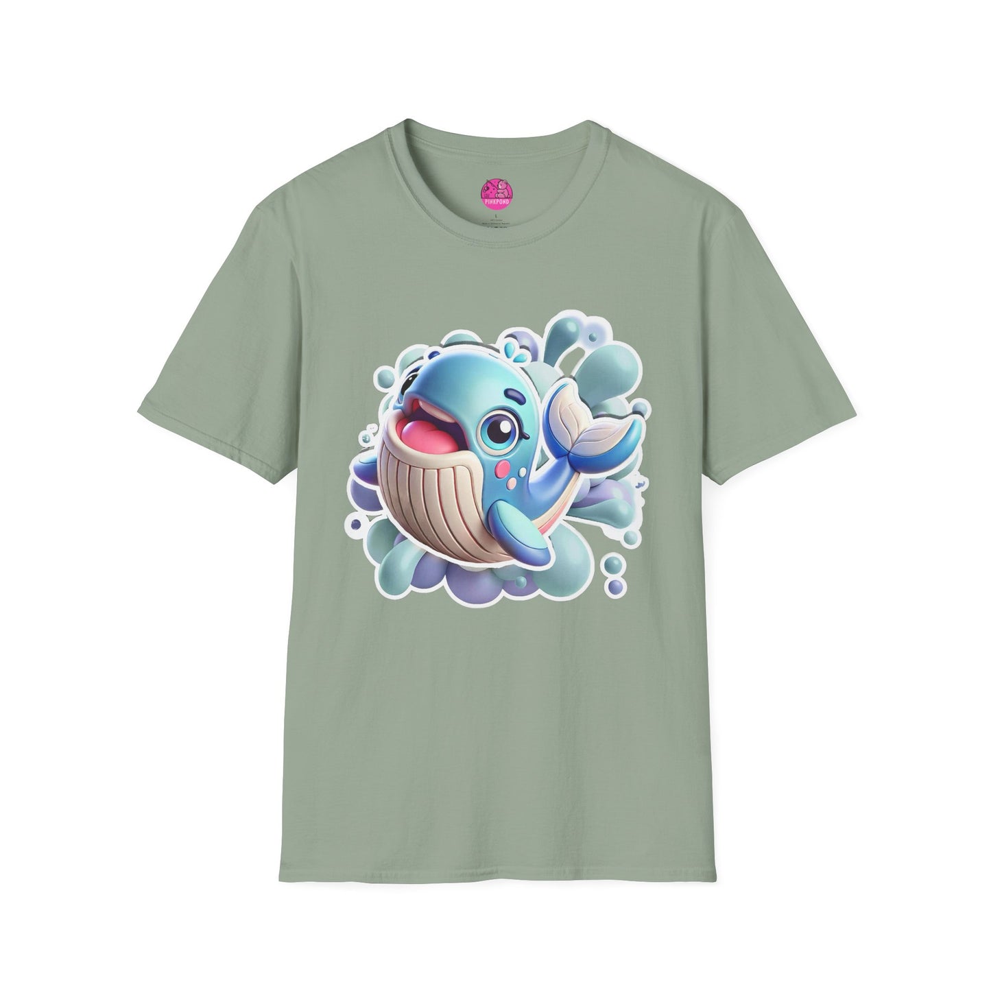 Walter the Whale - Joyful Ocean Explorer T-Shirt