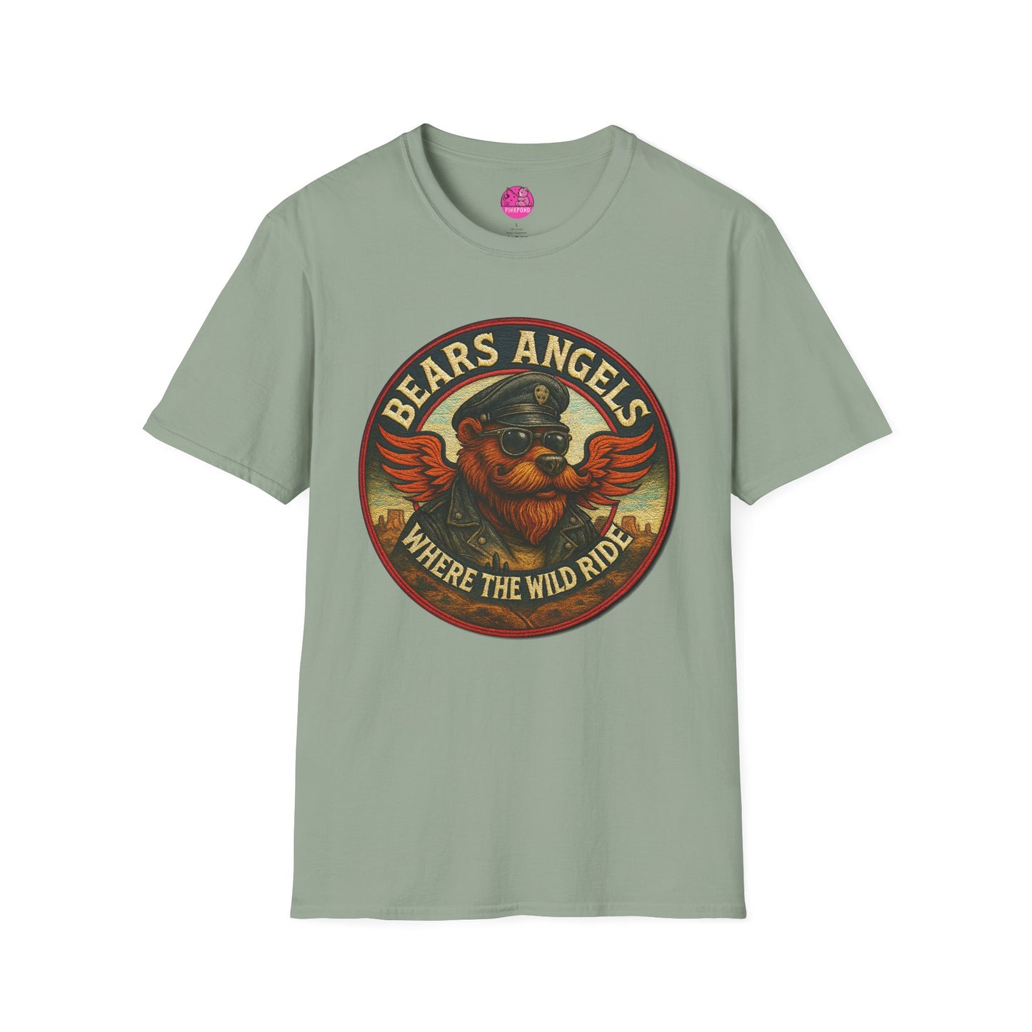 Biker Bears Angels Unisex T-Shirt - Where The Wild Ride Tee