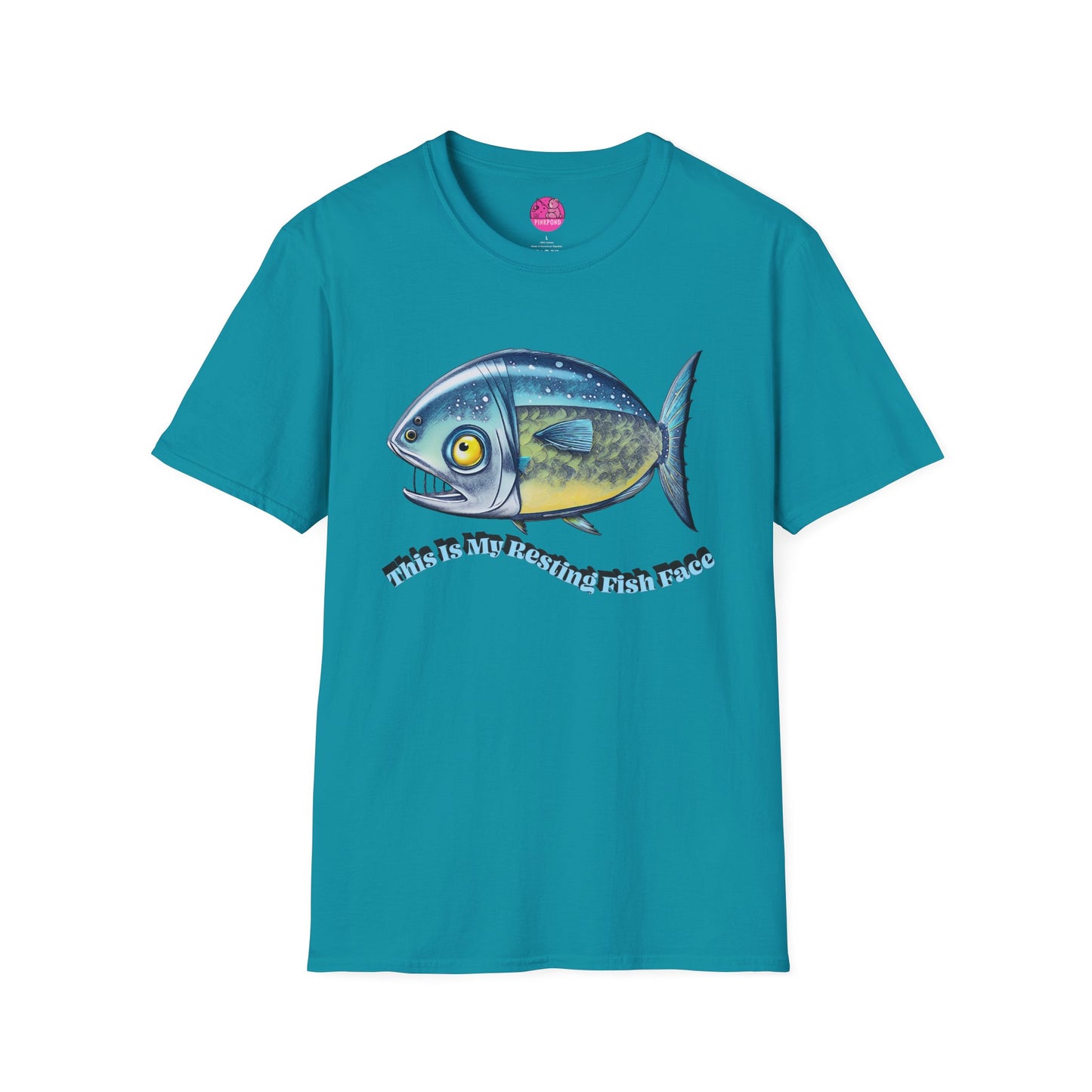 Resting Fish Face T-Shirt - Ocean-Inspired Unisex Tee for Marine Enthusiasts and Pun-Lovers