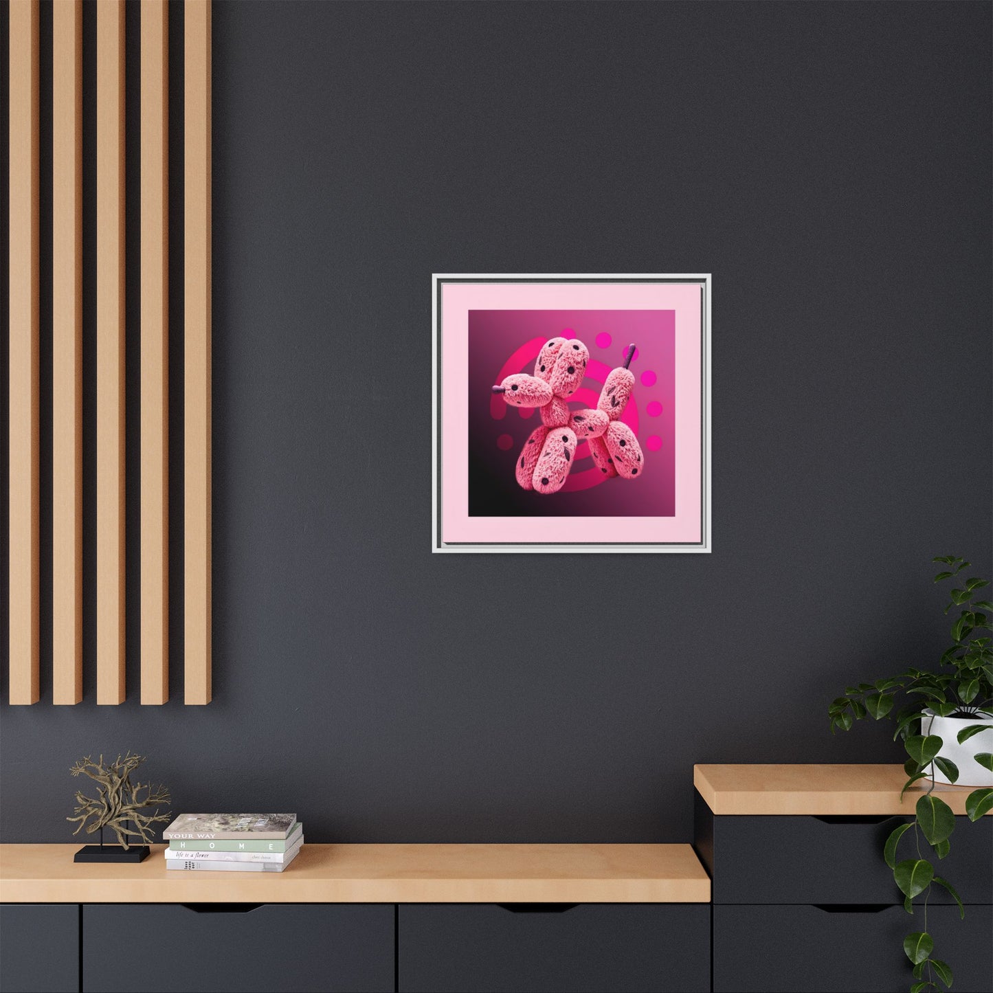 Canvas Art Print - Furry Balloon Dog
