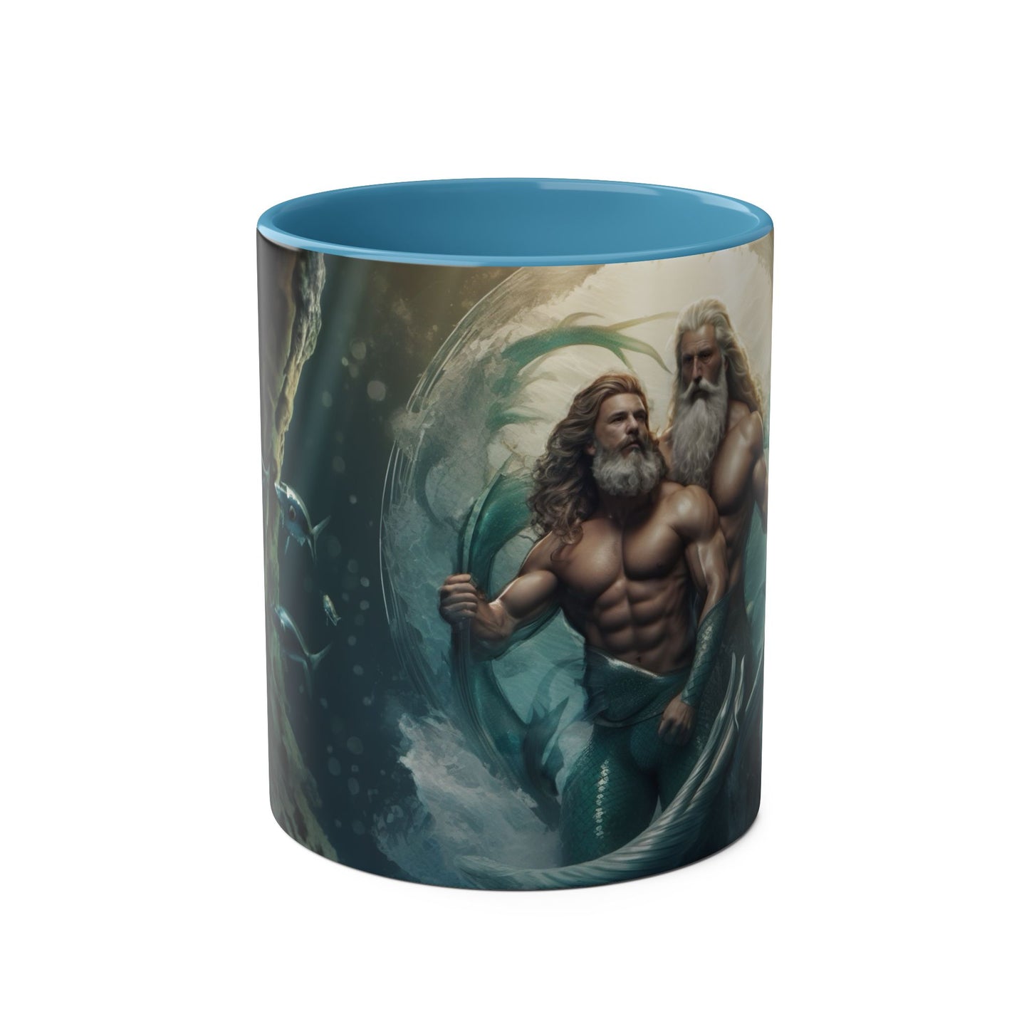 Mug: The Ocean's Legacy Mythical Mermen Design 11oz