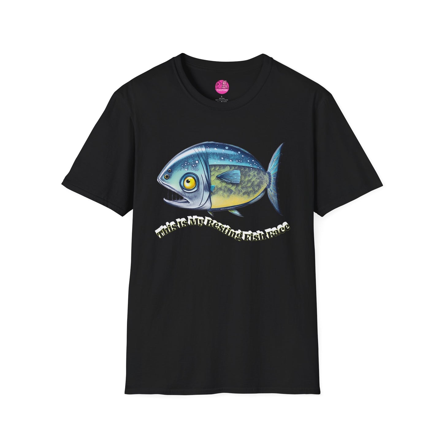 Resting Fish Face T-Shirt - Ocean-Inspired Unisex Tee for Marine Enthusiasts and Pun-Lovers