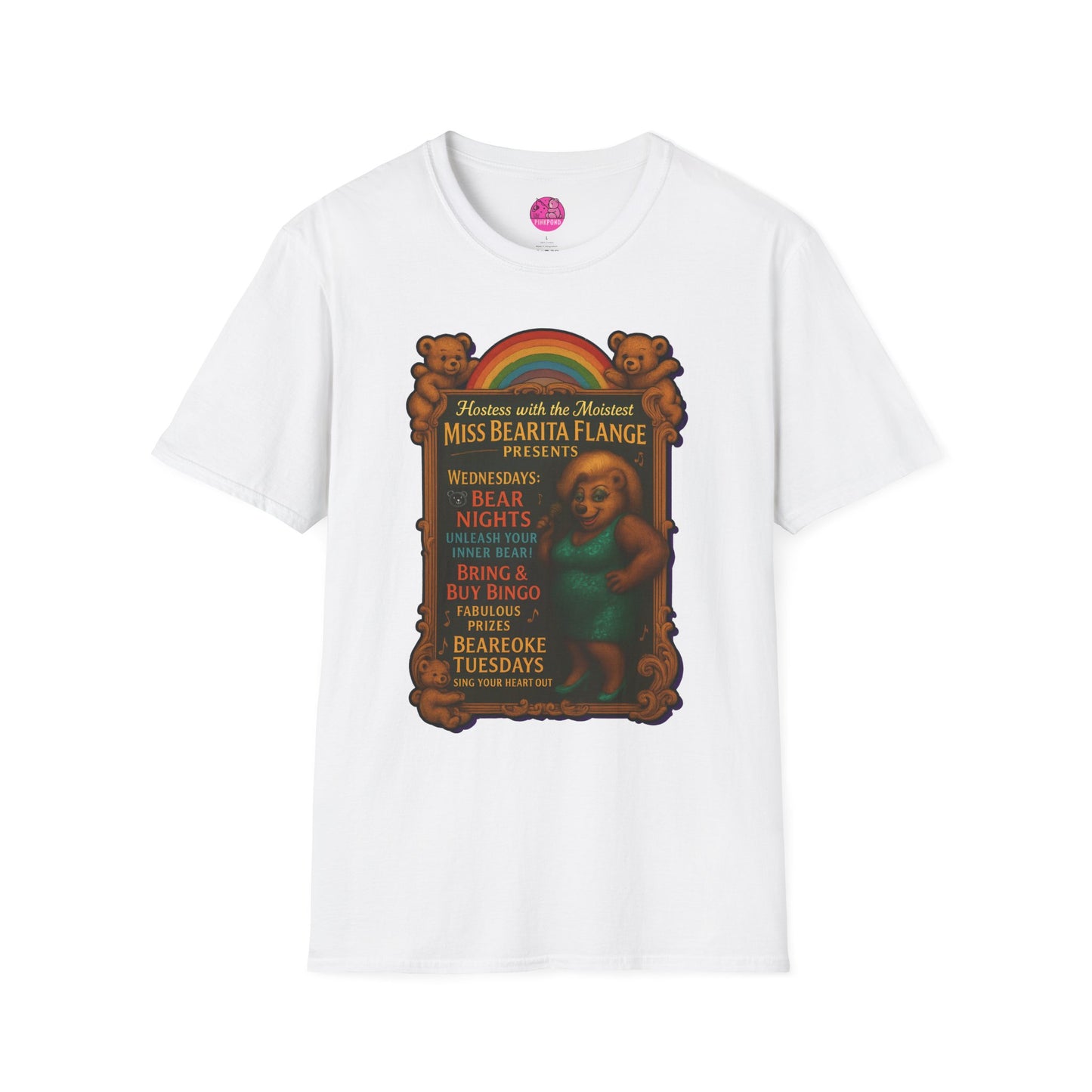 Bearita Flange Presents - camp drag bear tee