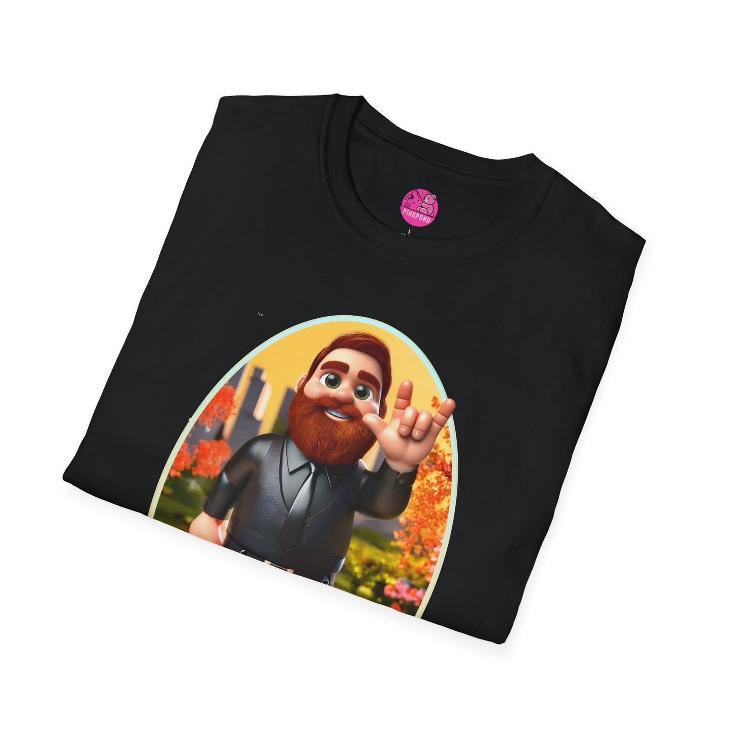 Lucky the Leather Bear Love Unisex T-Shirt - ASL Sign Language Inclusive Tee