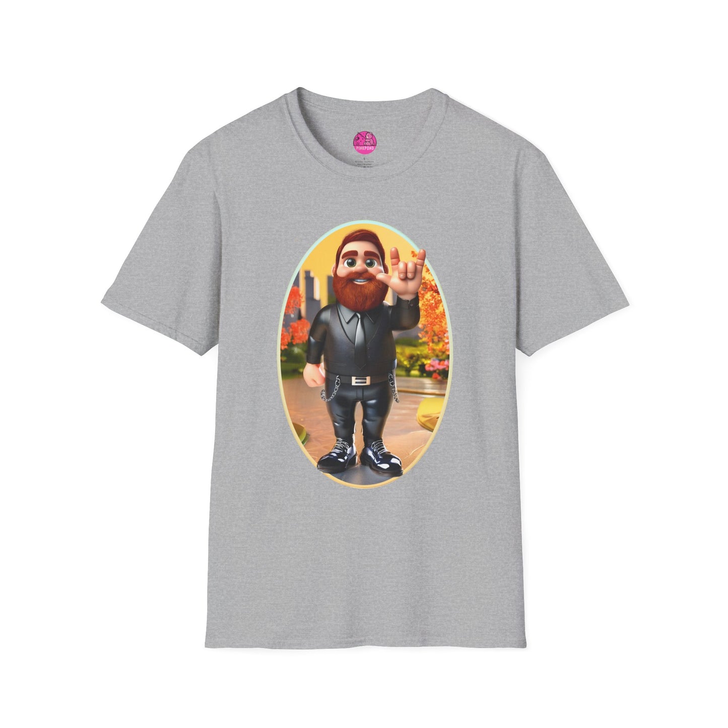 Lucky the Leather Bear Love Unisex T-Shirt - ASL Sign Language Inclusive Tee