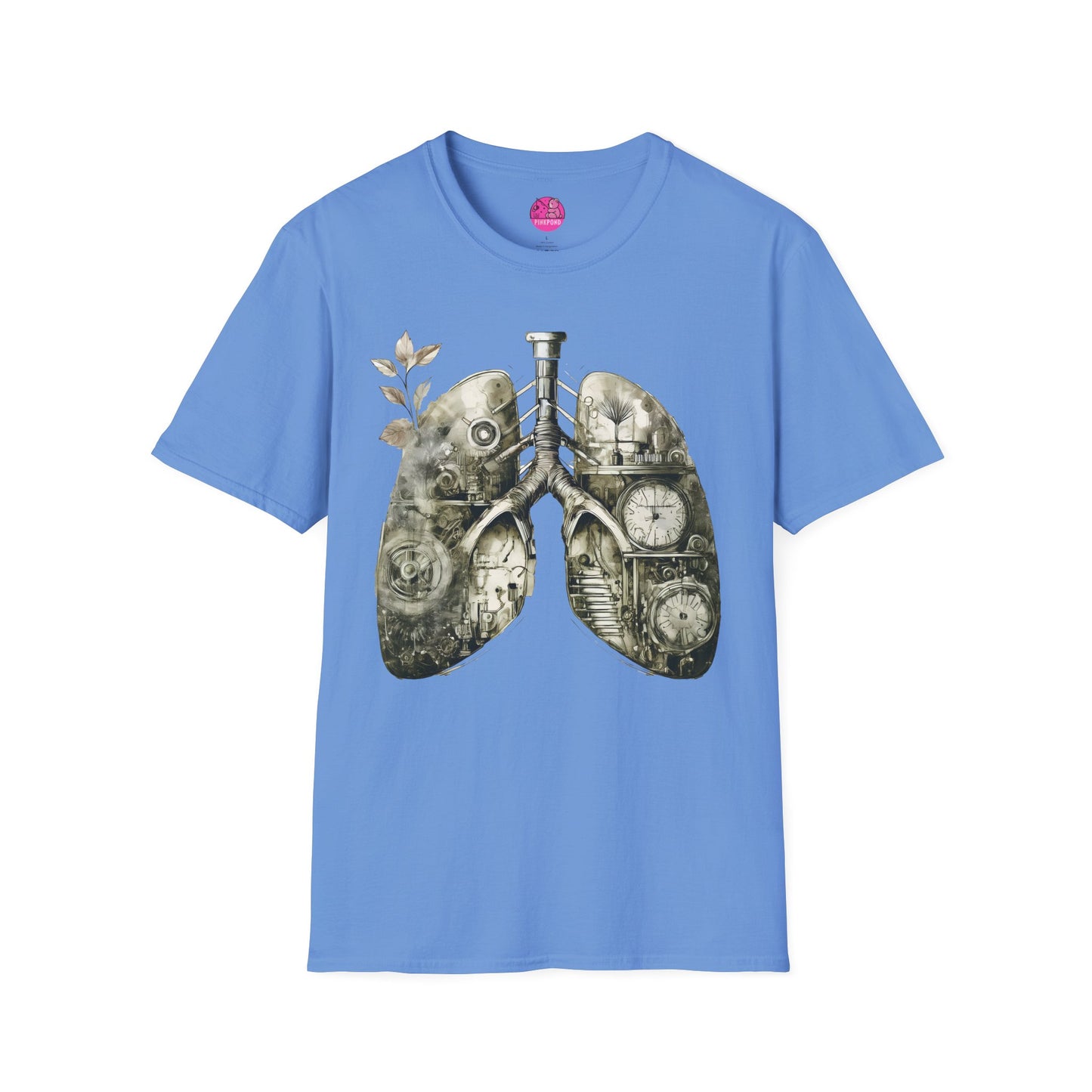Steampunk T-Shirt 'Breathe In, Wind Up' PinkPond Tee