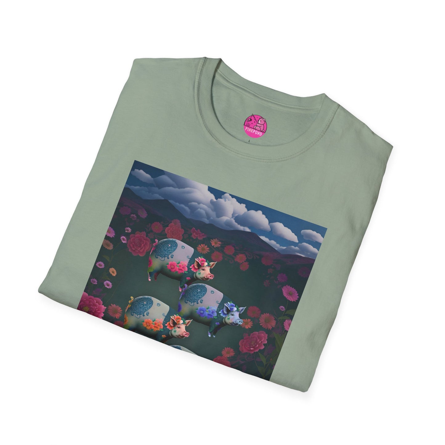 Graphic Tee Floral Flight – Unisex Softstyle T-Shirt