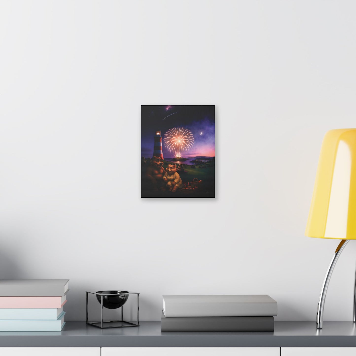 Art Canvas - The Firework Contest by Andrew McCarter