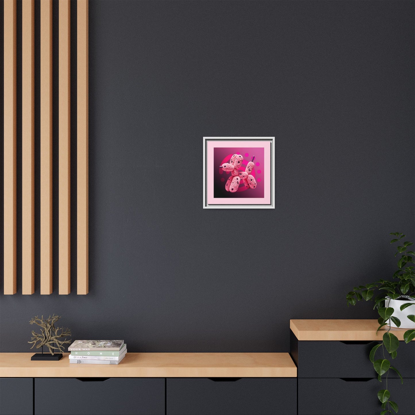 Canvas Art Print - Furry Balloon Dog