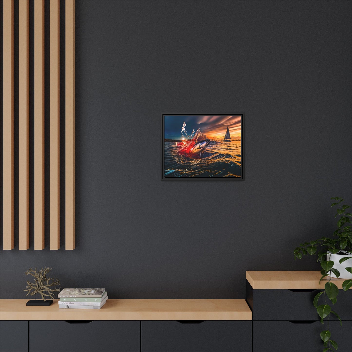 "The Leap" by Andrew McCarter - Ocean Canvas Art.