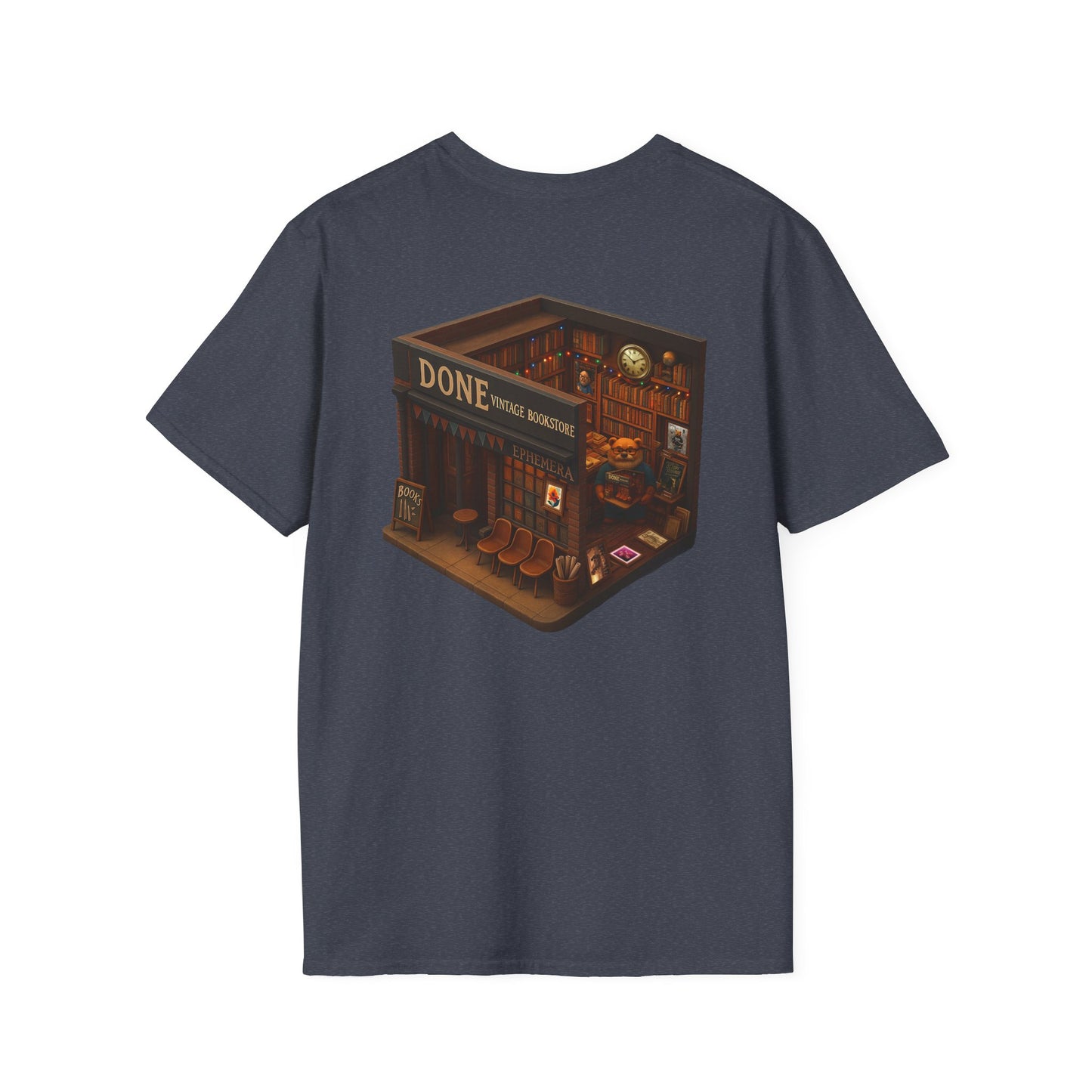 Vintage Bookstore Bear T-Shirt