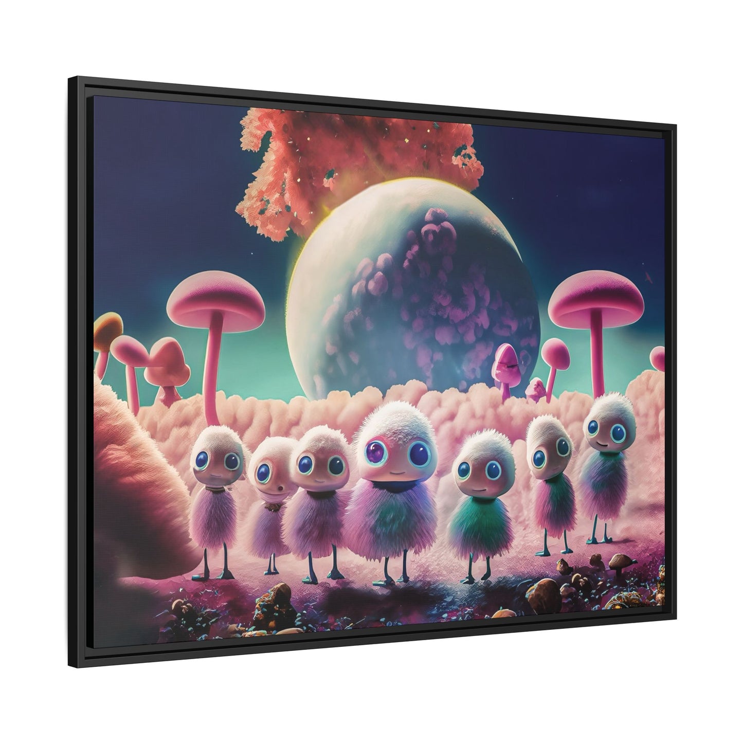 “"Keep smiling," whispered Axlar. "We can eat them later." – Fine Art Canvas Print By Andrew McCarter