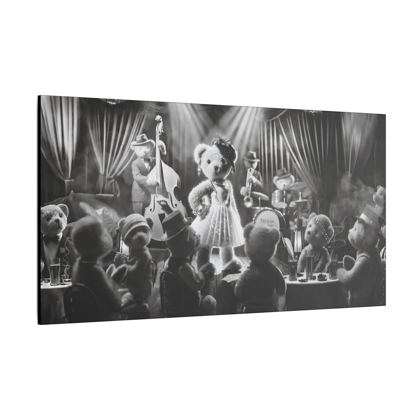 Delilah and the Bear Bottom Band by Andrew McCarter - Giclée Print Canvas