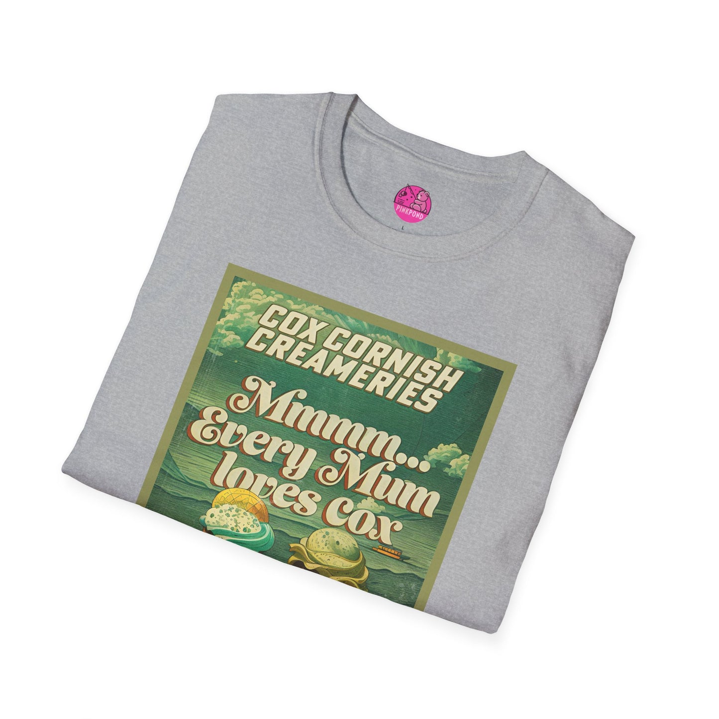 Saucy Vintage Ice Cream T-Shirt - Cox Cornish Creameries Design