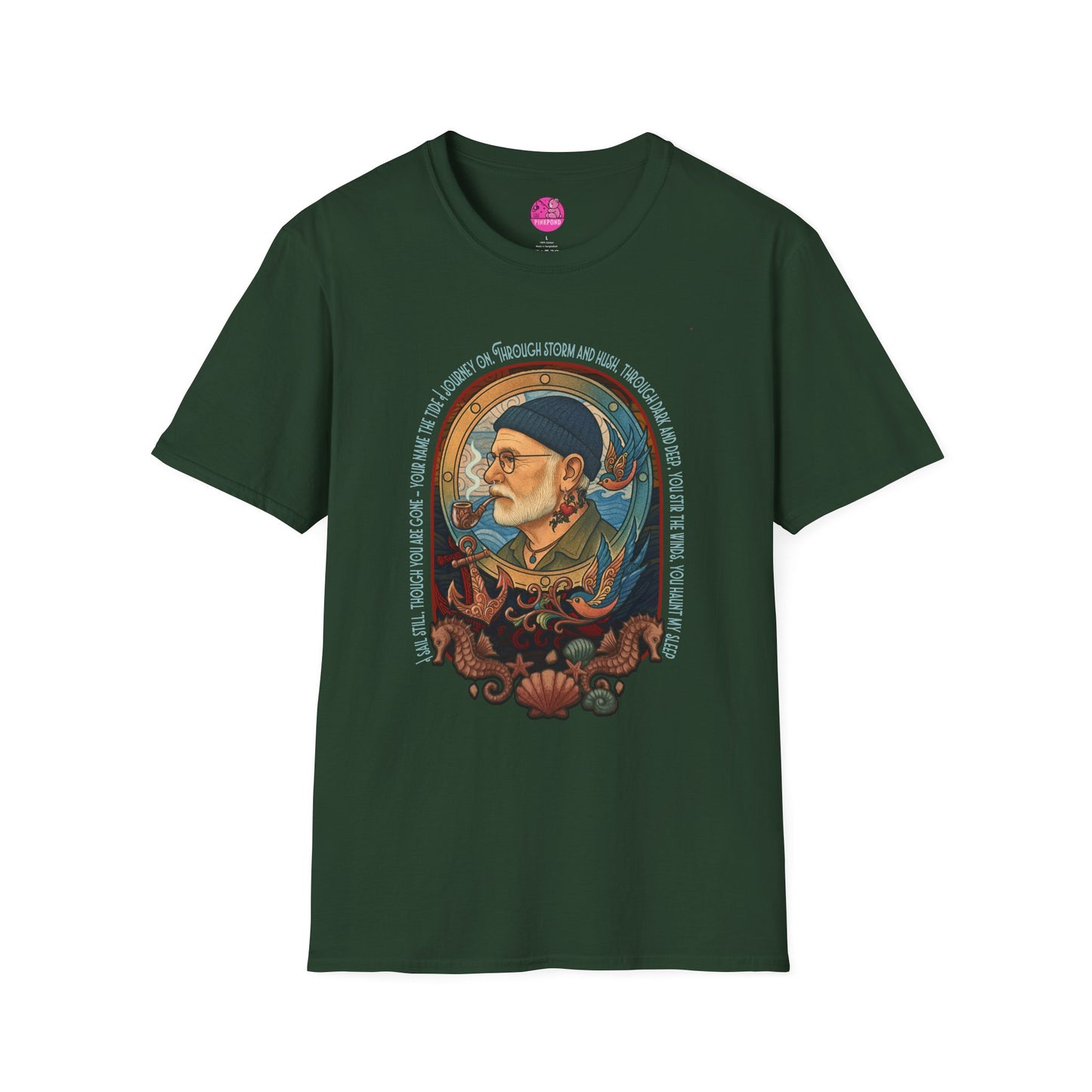Nautical Anchor Unisex T-Shirt - Old Salt, Big Heart Design