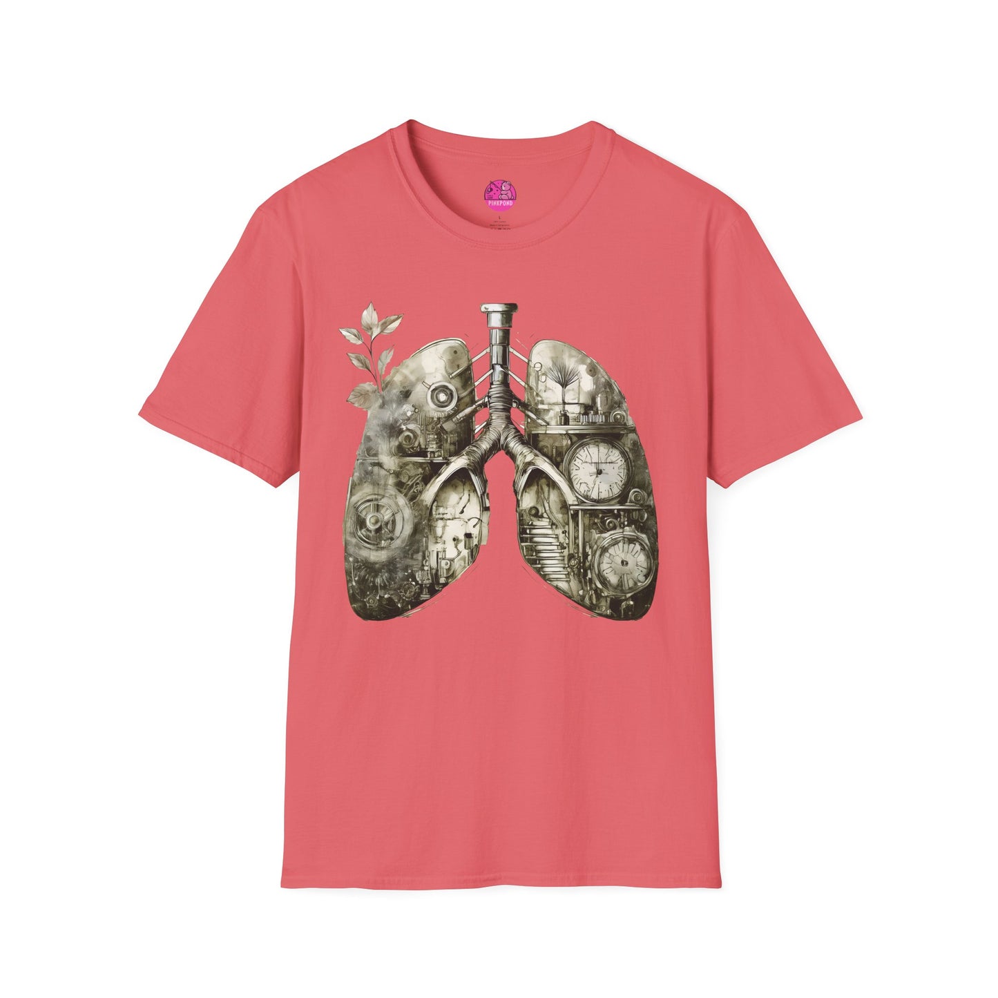 Steampunk T-Shirt 'Breathe In, Wind Up' PinkPond Tee
