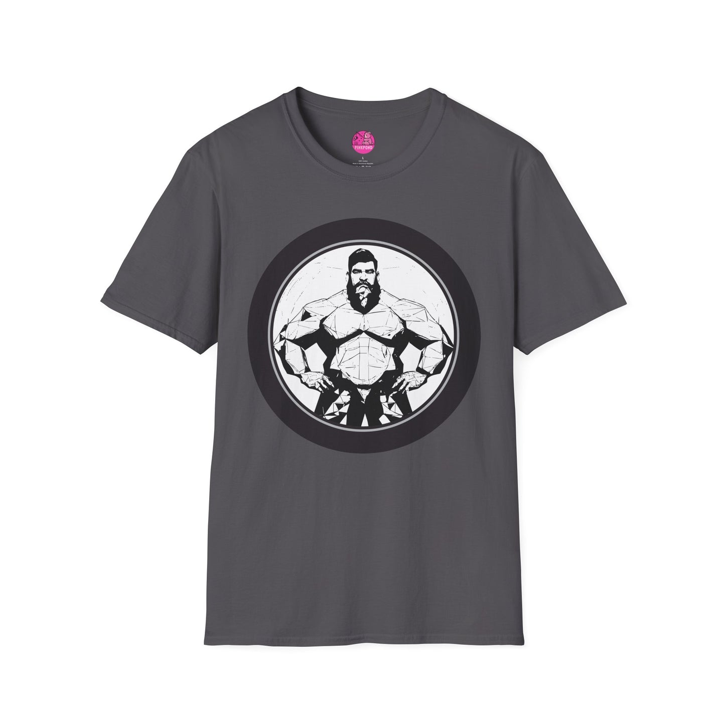 Muscle Bear T-Shirt - Bold Geometric Strength Unleash Your Inner Power