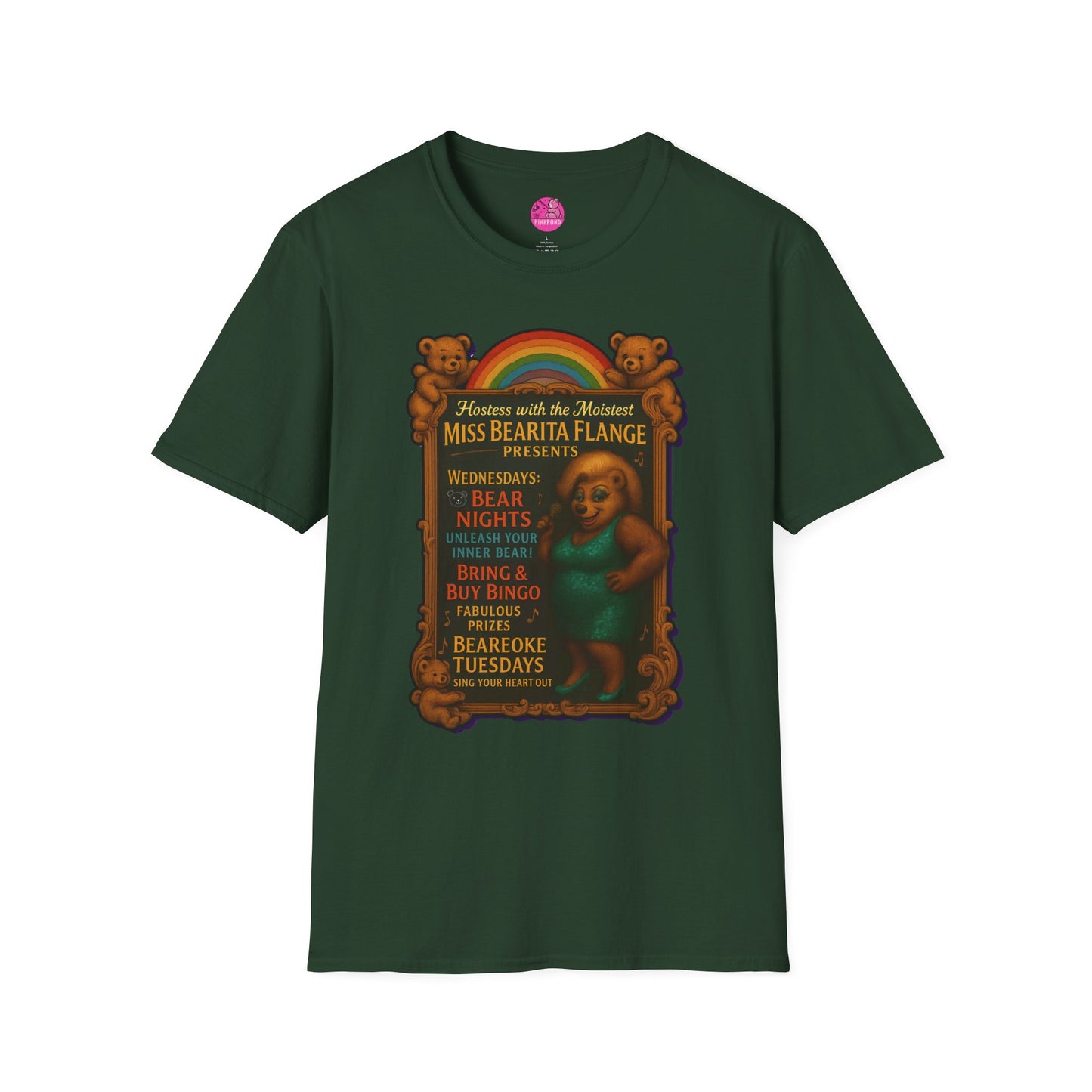 Bearita Flange Presents - camp drag bear tee