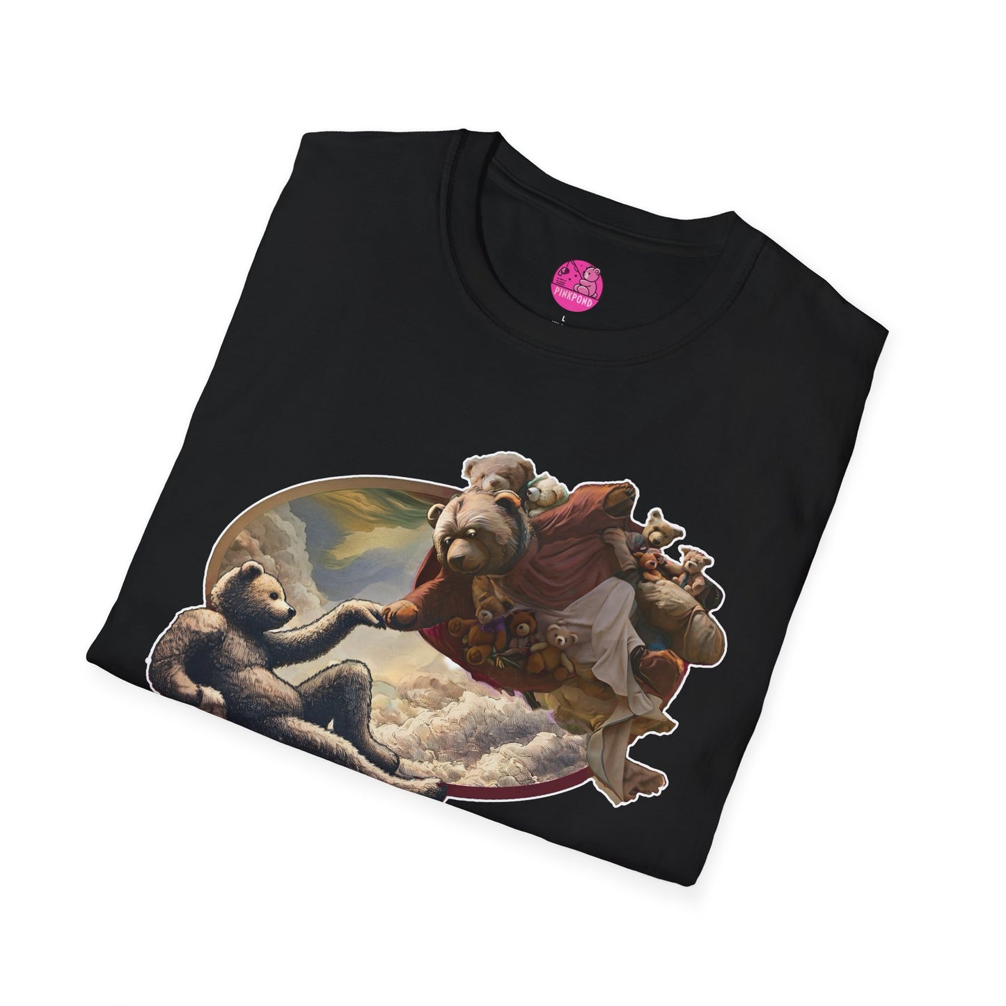 Graphic T-Shirt The Creation of Teddy - Art Lover Gift for bear Fans - Unisex Softstyle