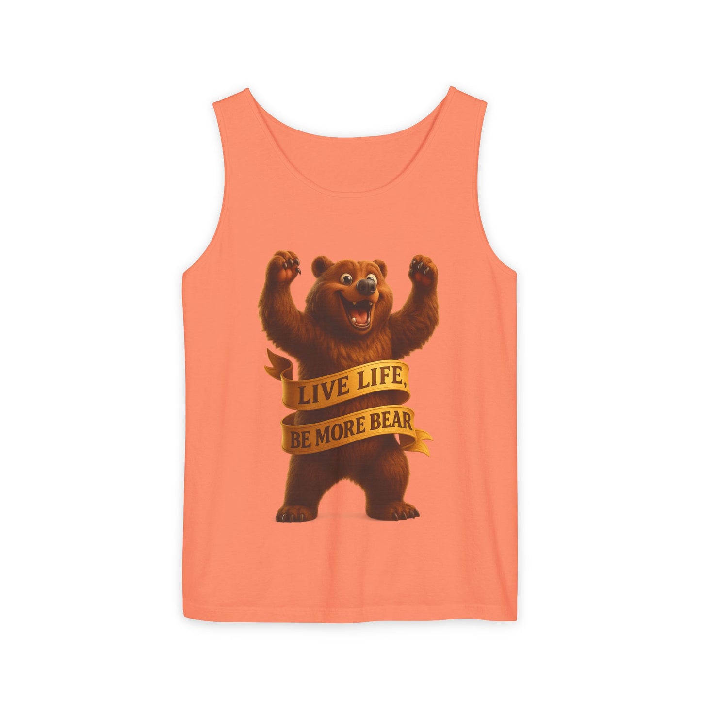 Bear Wisdom Tank Top - 'Live Life, Be More Bear'