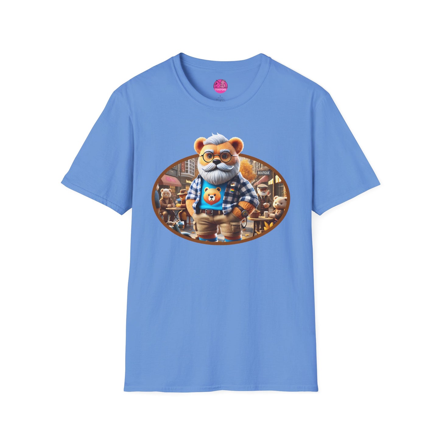 Big Bear T-Shirt - Bold, Comfortable Unisex Softstyle Tee with Playful Charm