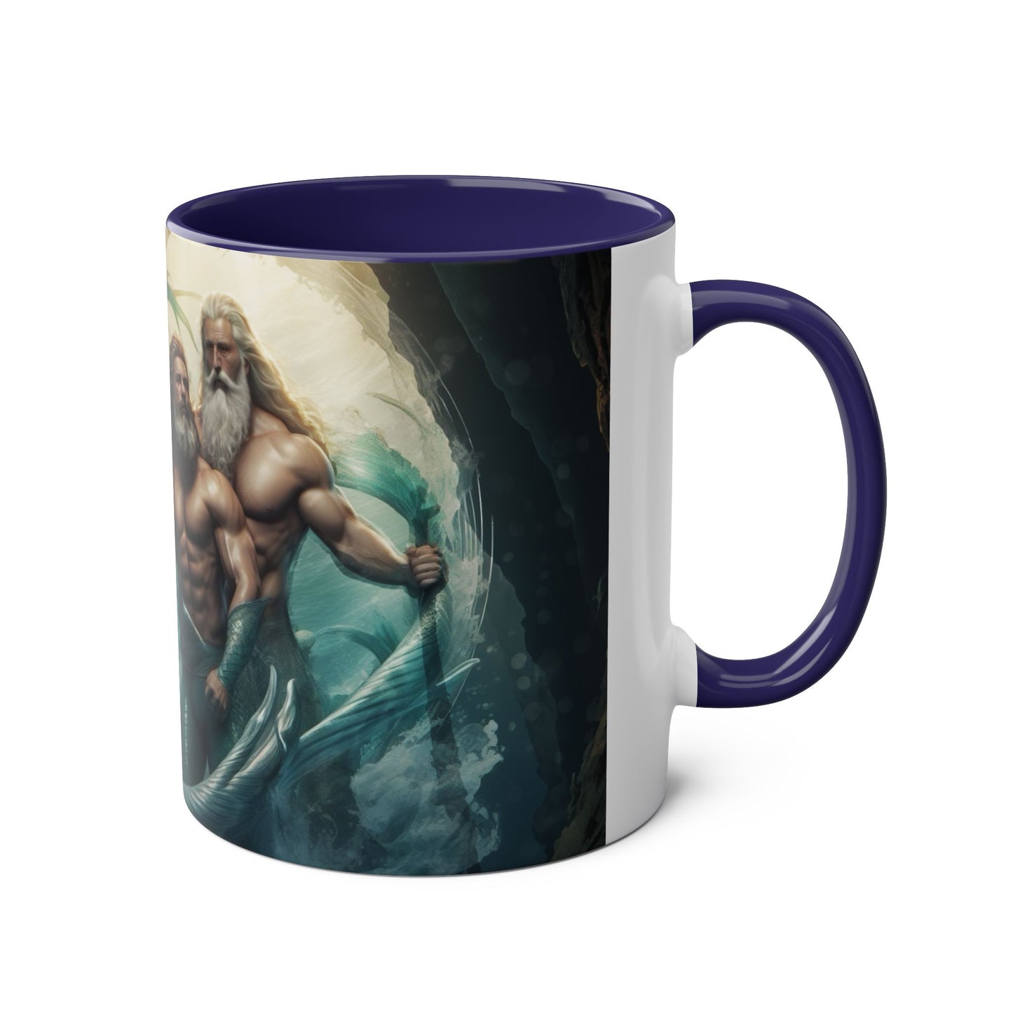Mug: The Ocean's Legacy Mythical Mermen Design 11oz