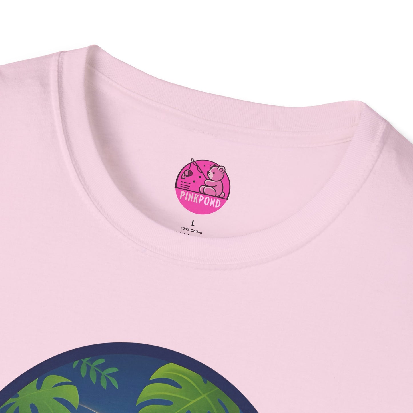 Adventure Bear T-Shirt - Explorer PinkPond Series Tee for Nature Lovers and Travel Dreamers