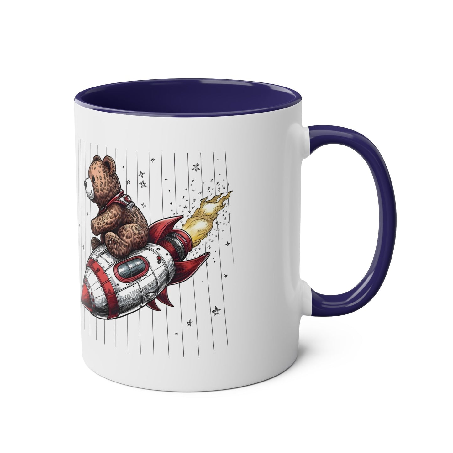 Rocket Bear Mug Style 3 - Adventure Coffee Cup for Space Lovers & Dreamers