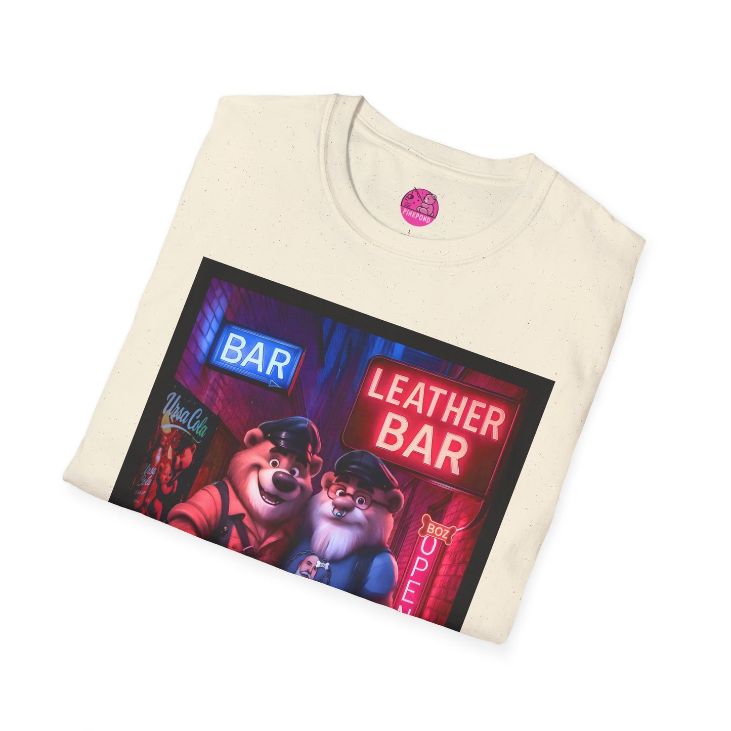 Pup Boz Bear T-Shirt - Exclusive PinkPond Artwork of Boz Lee Schmick