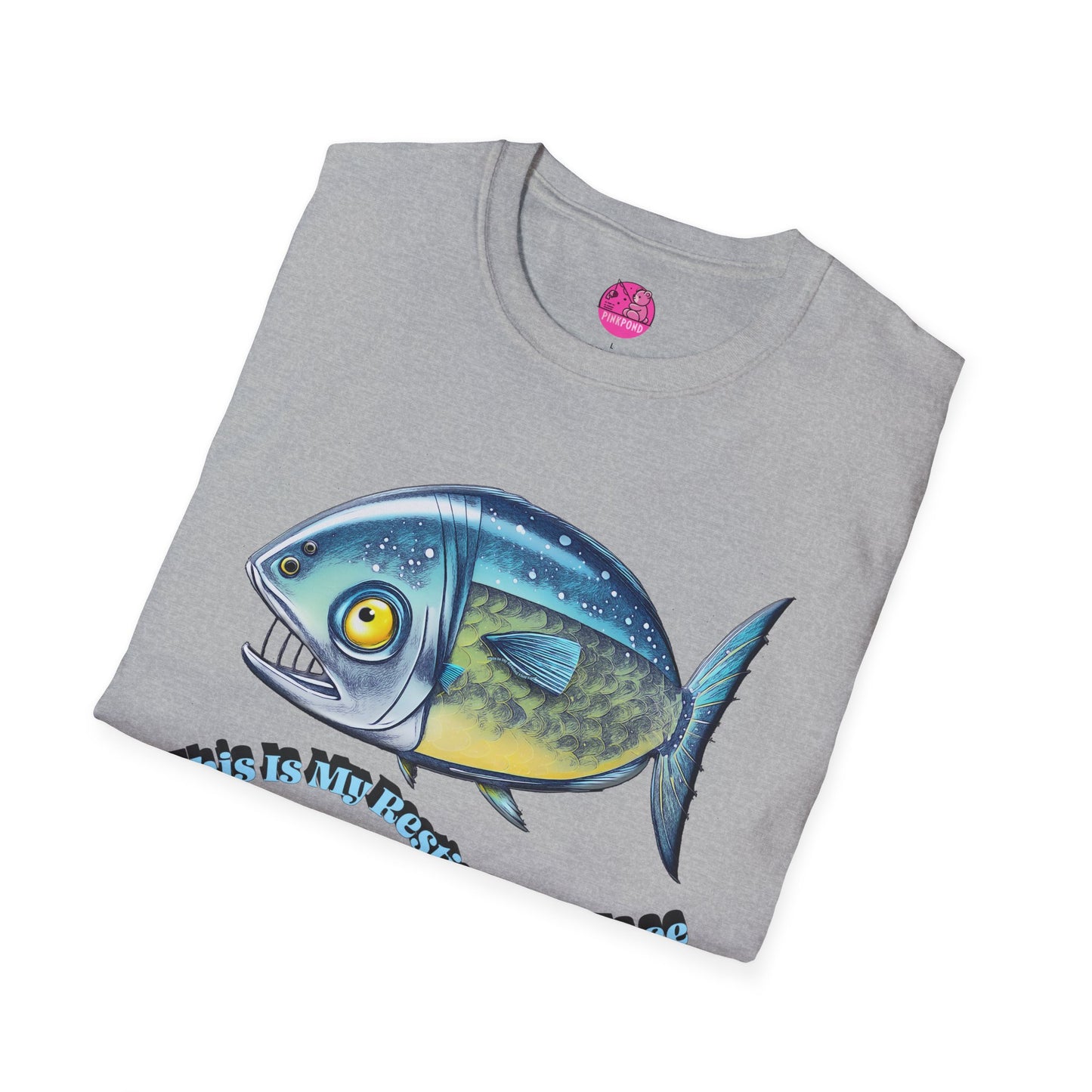 Resting Fish Face T-Shirt - Ocean-Inspired Unisex Tee for Marine Enthusiasts and Pun-Lovers