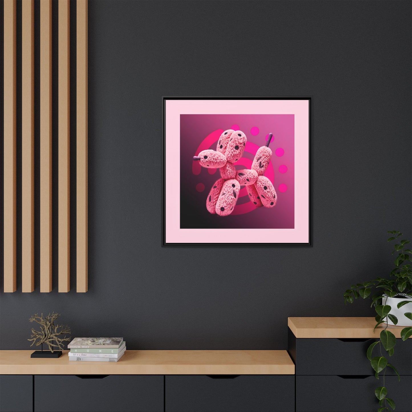 Canvas Art Print - Furry Balloon Dog