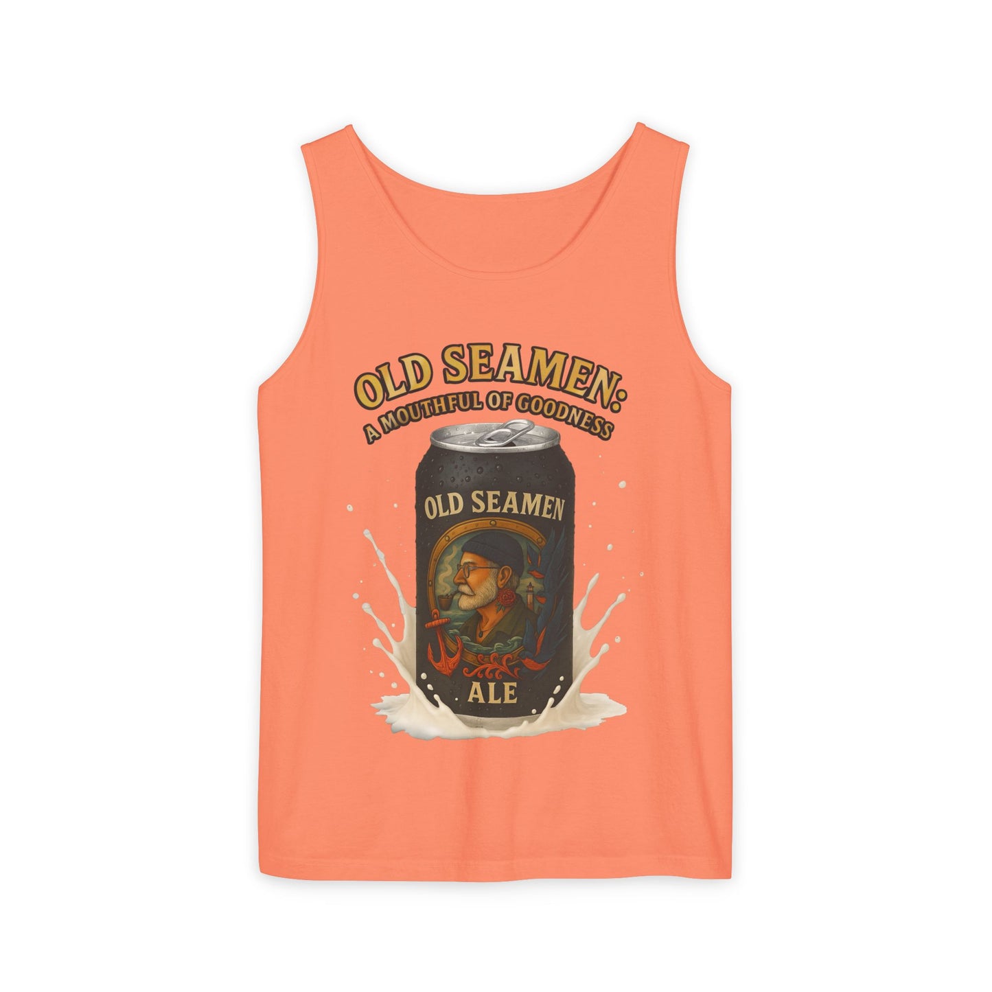 Tank Top Old Seamen Ale T-Shirt Vintage Beer Can Art Naughty Wink