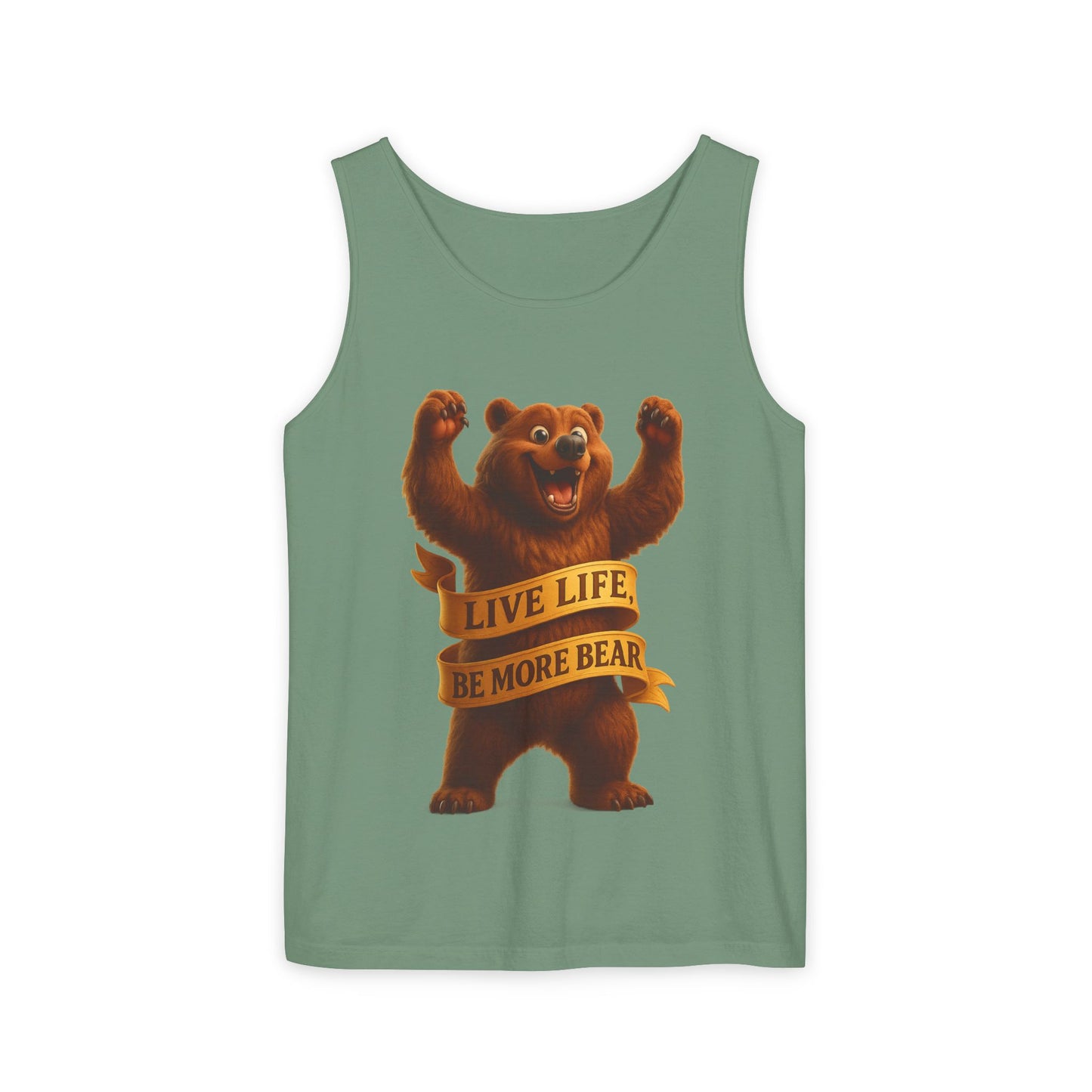 Bear Wisdom Tank Top - 'Live Life, Be More Bear'