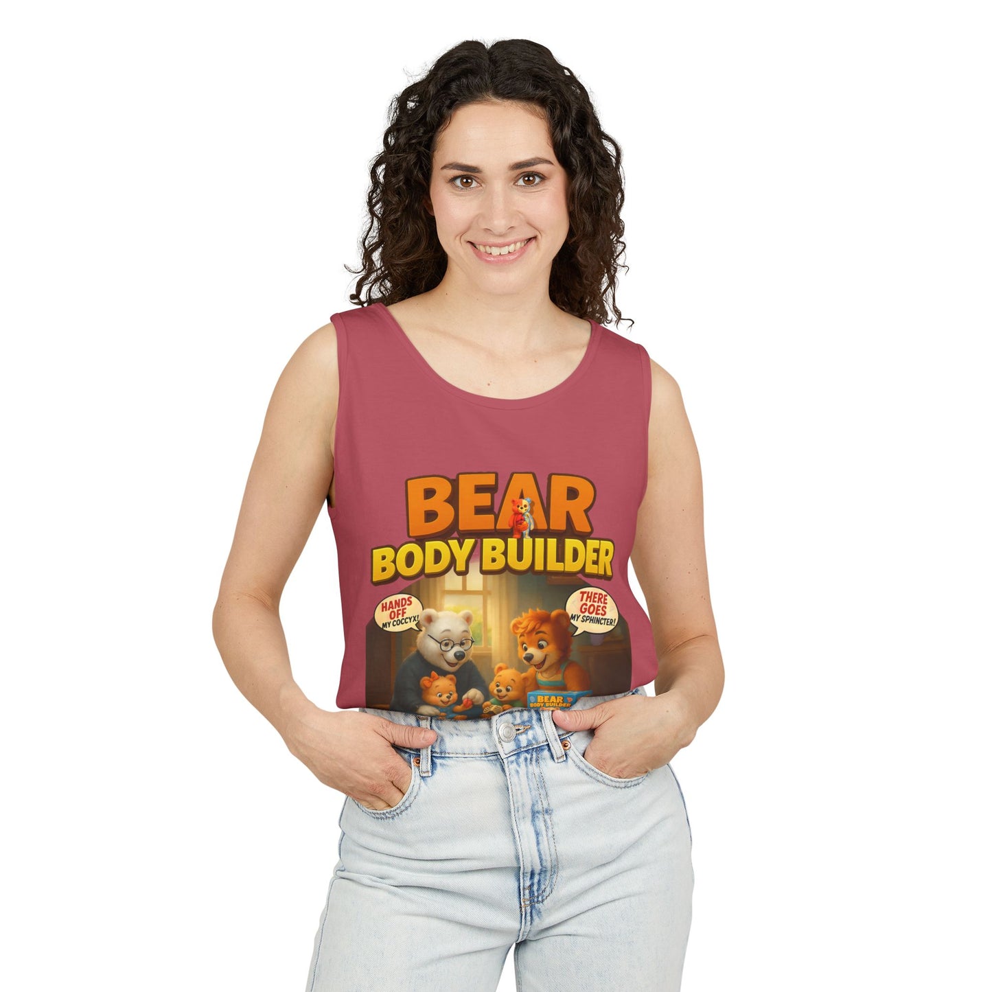 Bear Body Builder Parody Game Tank Top - Unisex