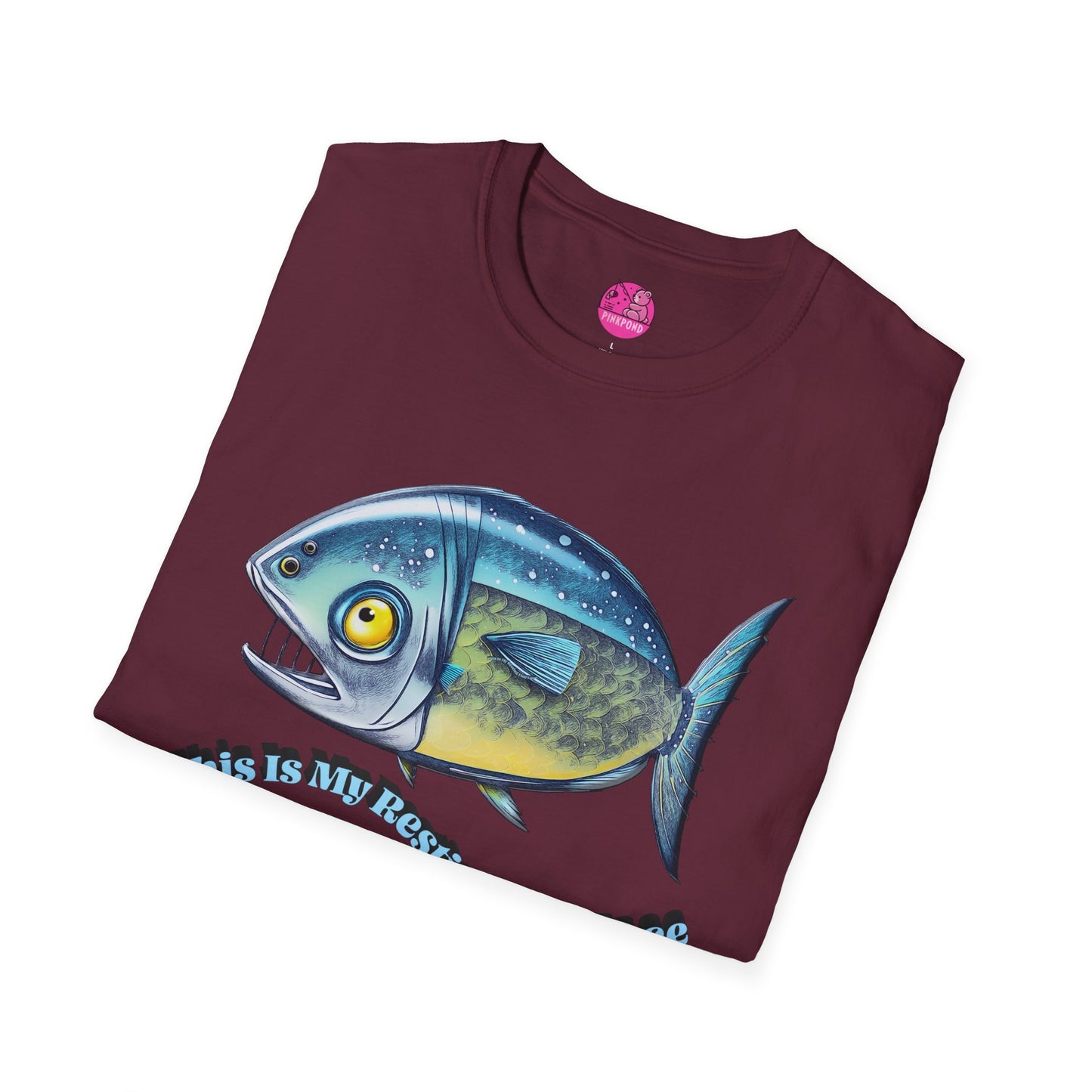 Resting Fish Face T-Shirt - Ocean-Inspired Unisex Tee for Marine Enthusiasts and Pun-Lovers